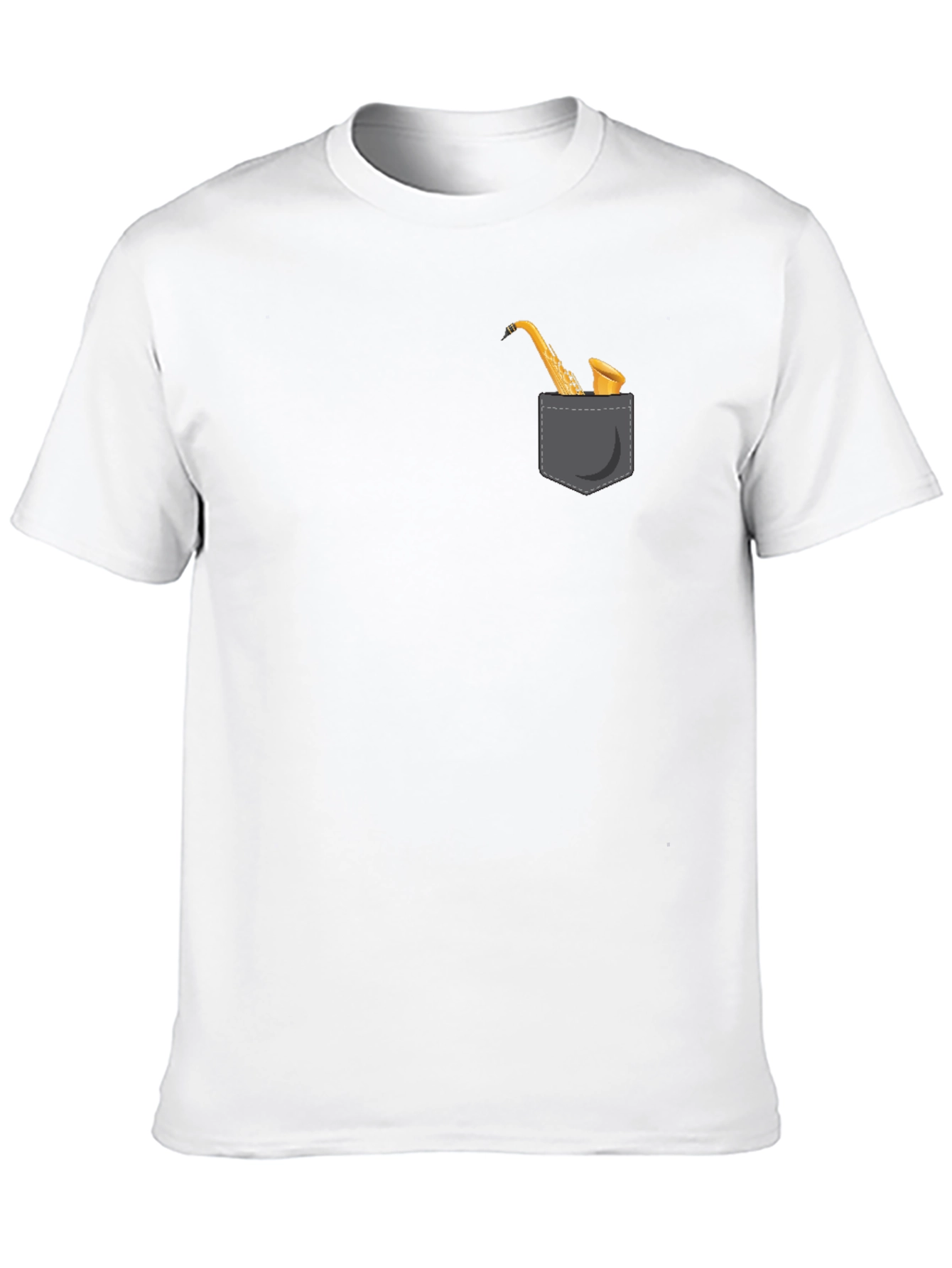 Saxophone Pocket Graphic Tee - Classic Black