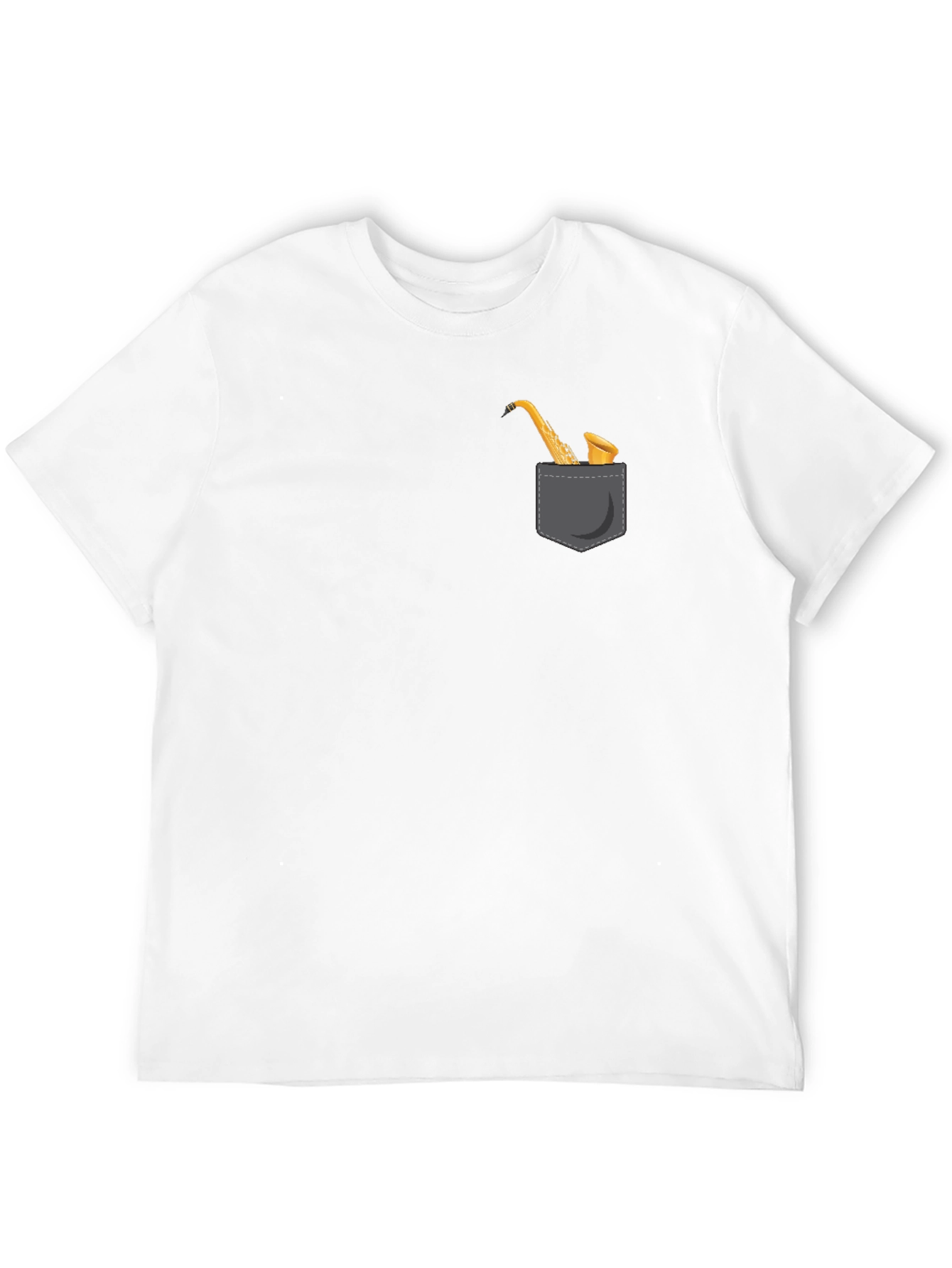 Saxophone Pocket Graphic Tee - Classic Black