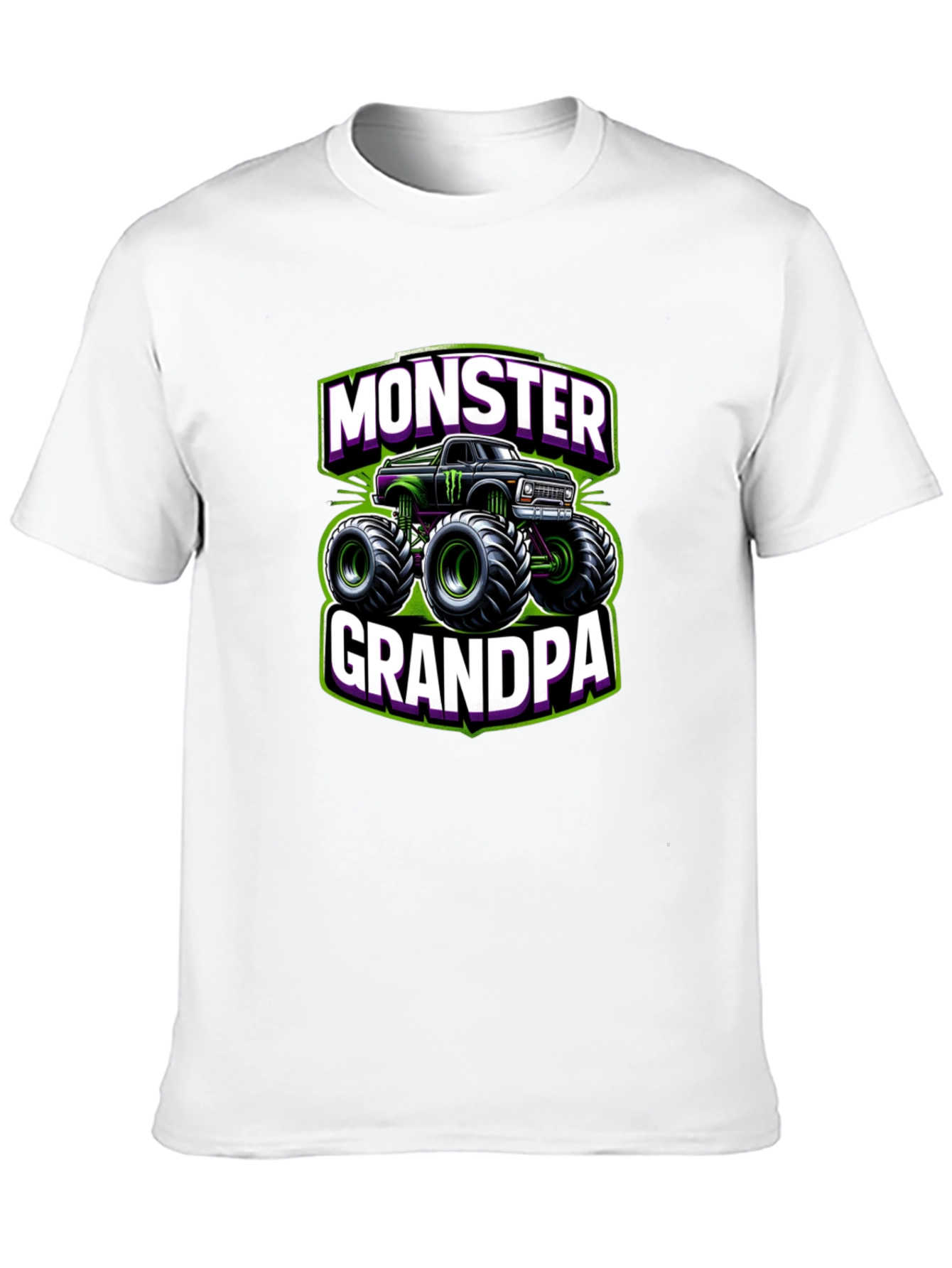 Monster Grandpa Truck Graphic T-Shirt