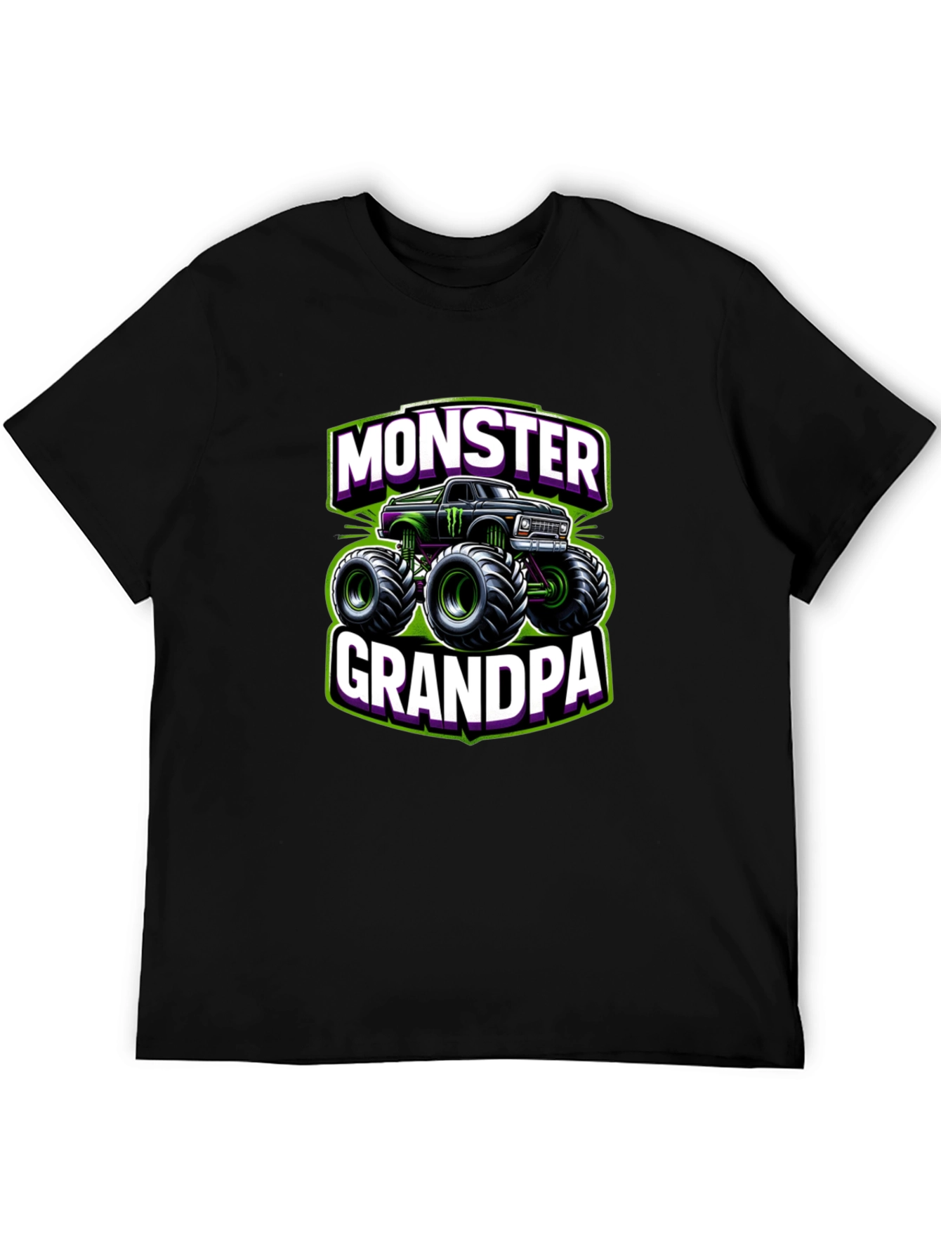 Monster Grandpa Truck Graphic T-Shirt
