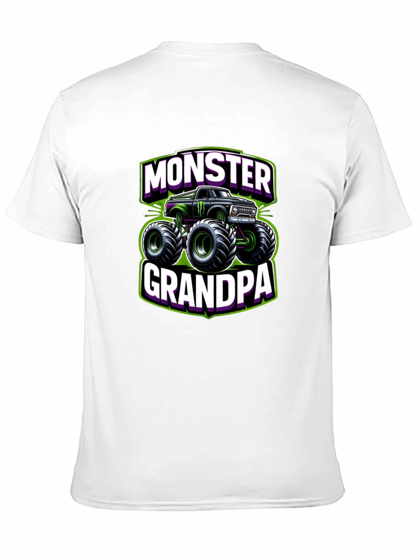 Monster Grandpa Truck Graphic T-Shirt