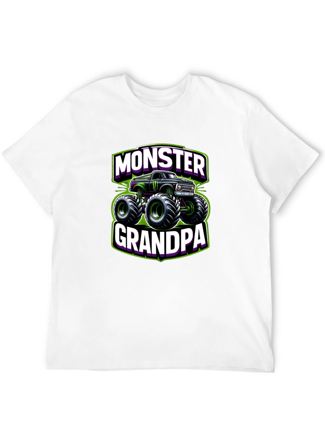 Monster Grandpa Truck Graphic T-Shirt