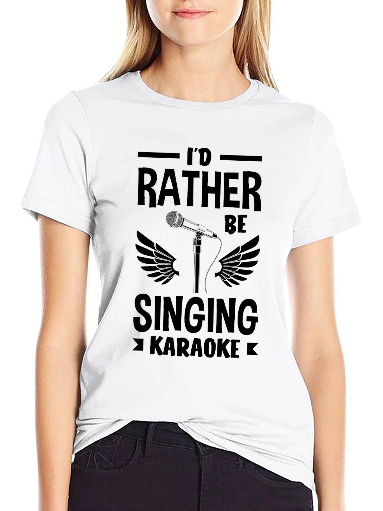 Id Rather Be Singing Karaoke T-Shirt