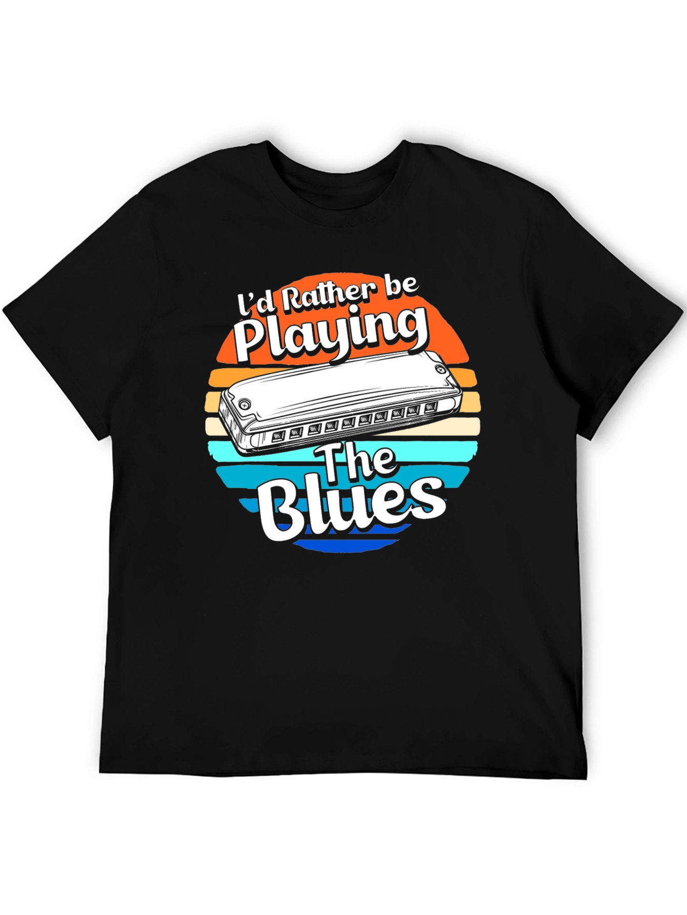 Id Rather Be Playing The Blues T-Shirt