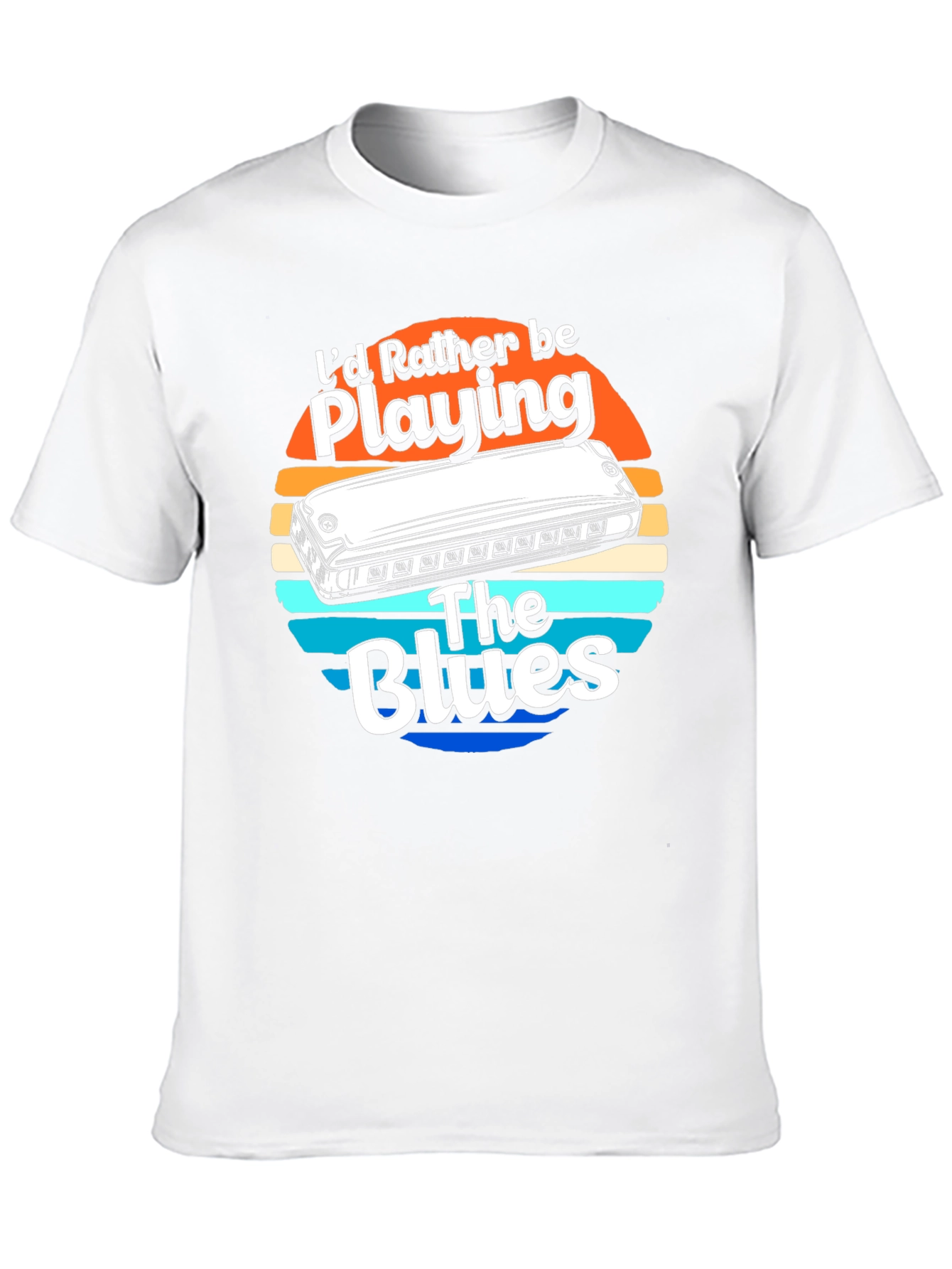 Id Rather Be Playing The Blues T-Shirt