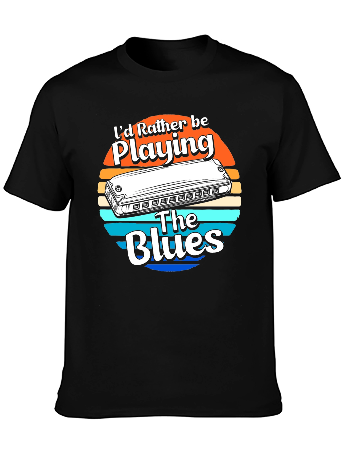 Id Rather Be Playing The Blues T-Shirt