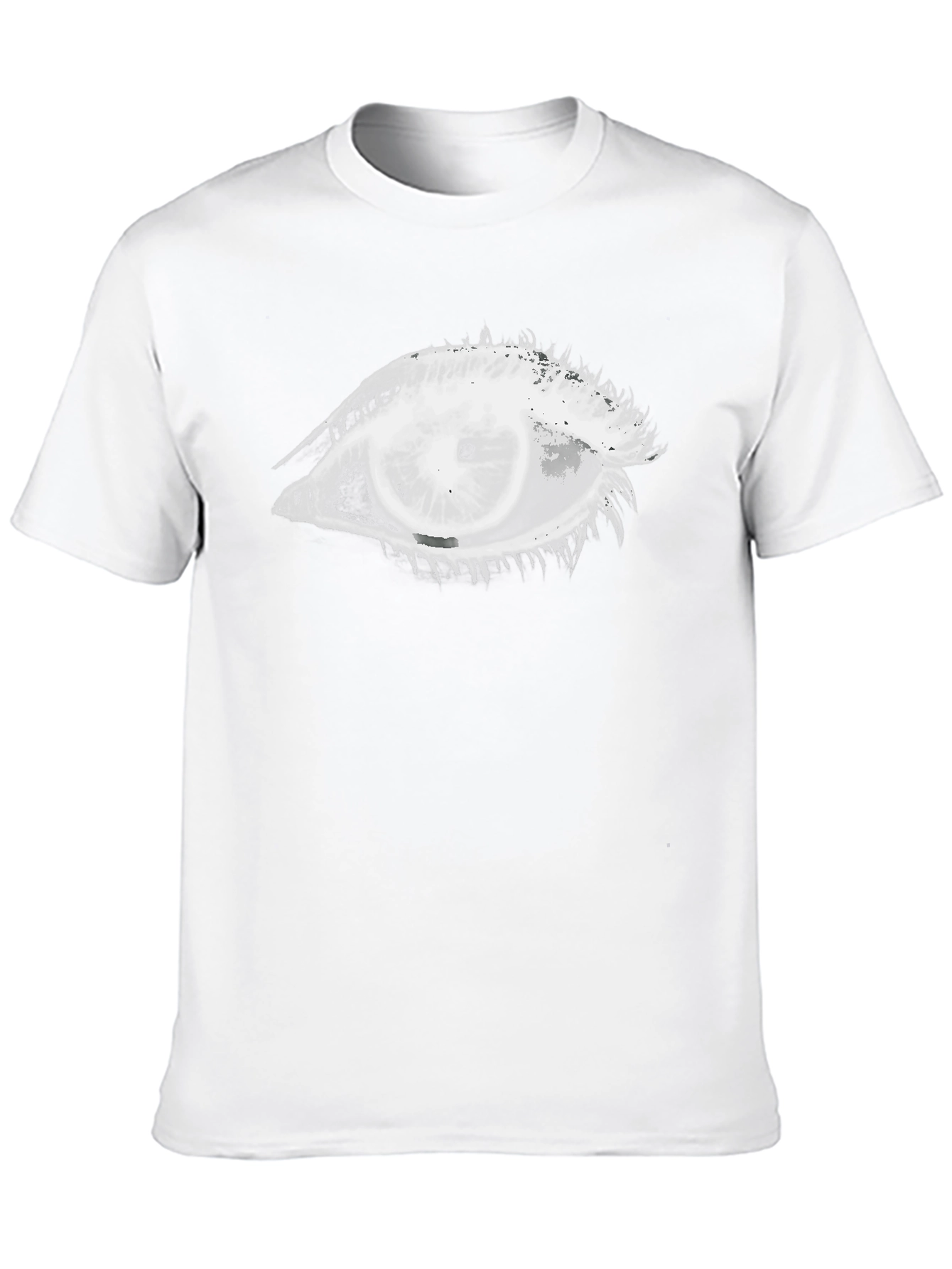 Eye Graphic Tee - Black Cotton Unisex Shirt