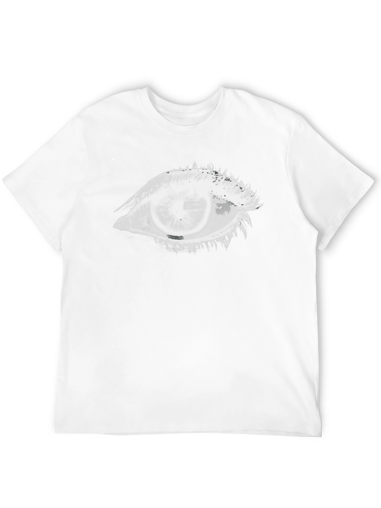 Eye Graphic Tee - Black Cotton Unisex Shirt
