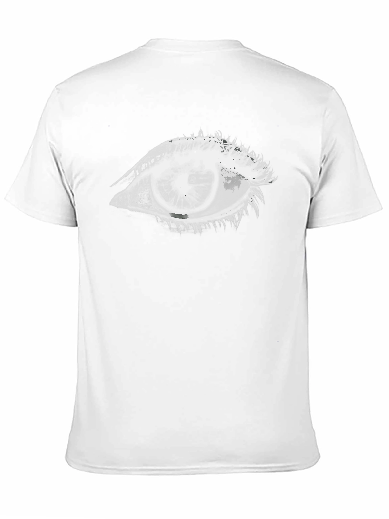 Eye Graphic Tee - Black Cotton Unisex Shirt