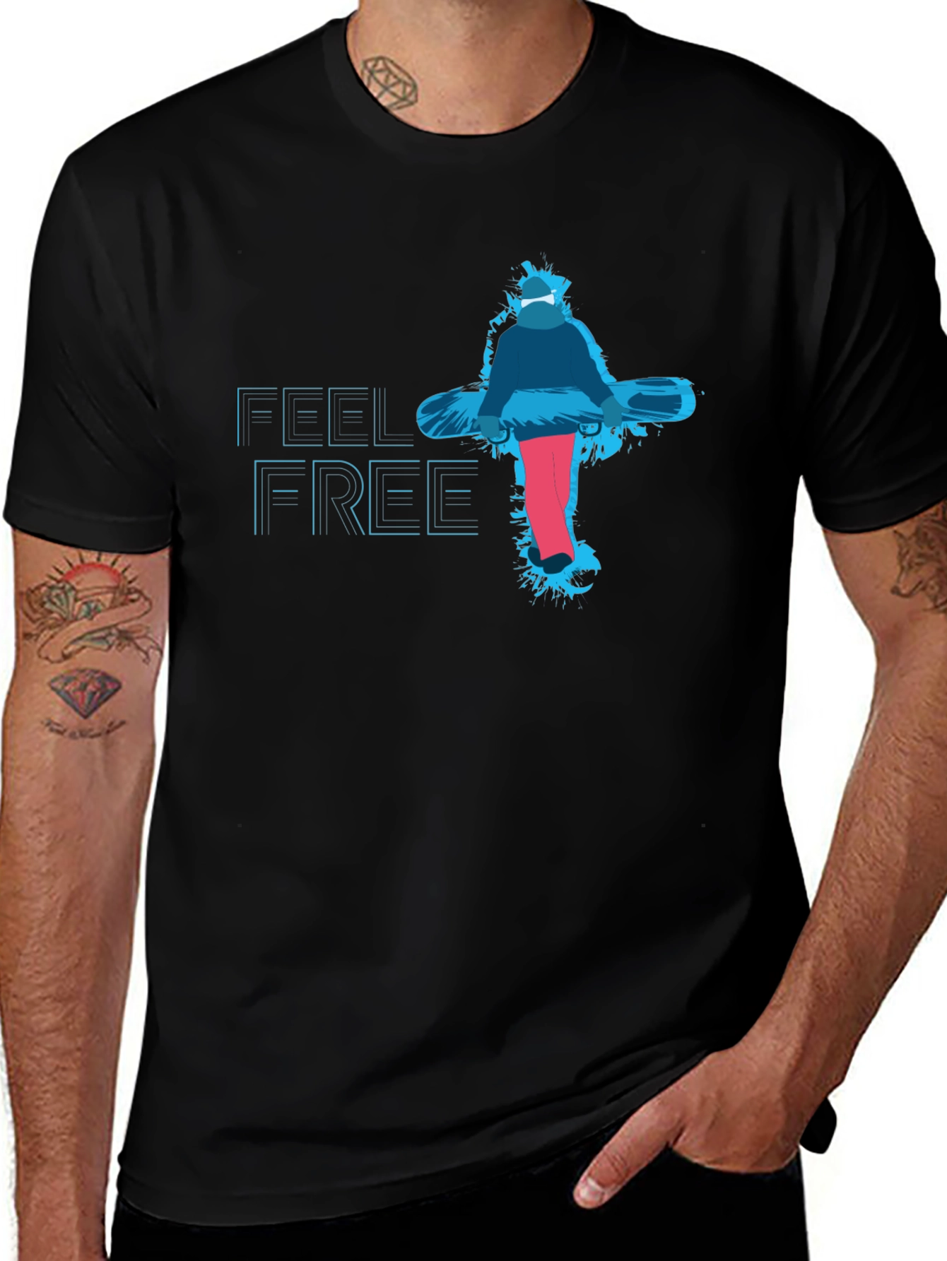 Feel Free Snowboard Graphic T-Shirt
