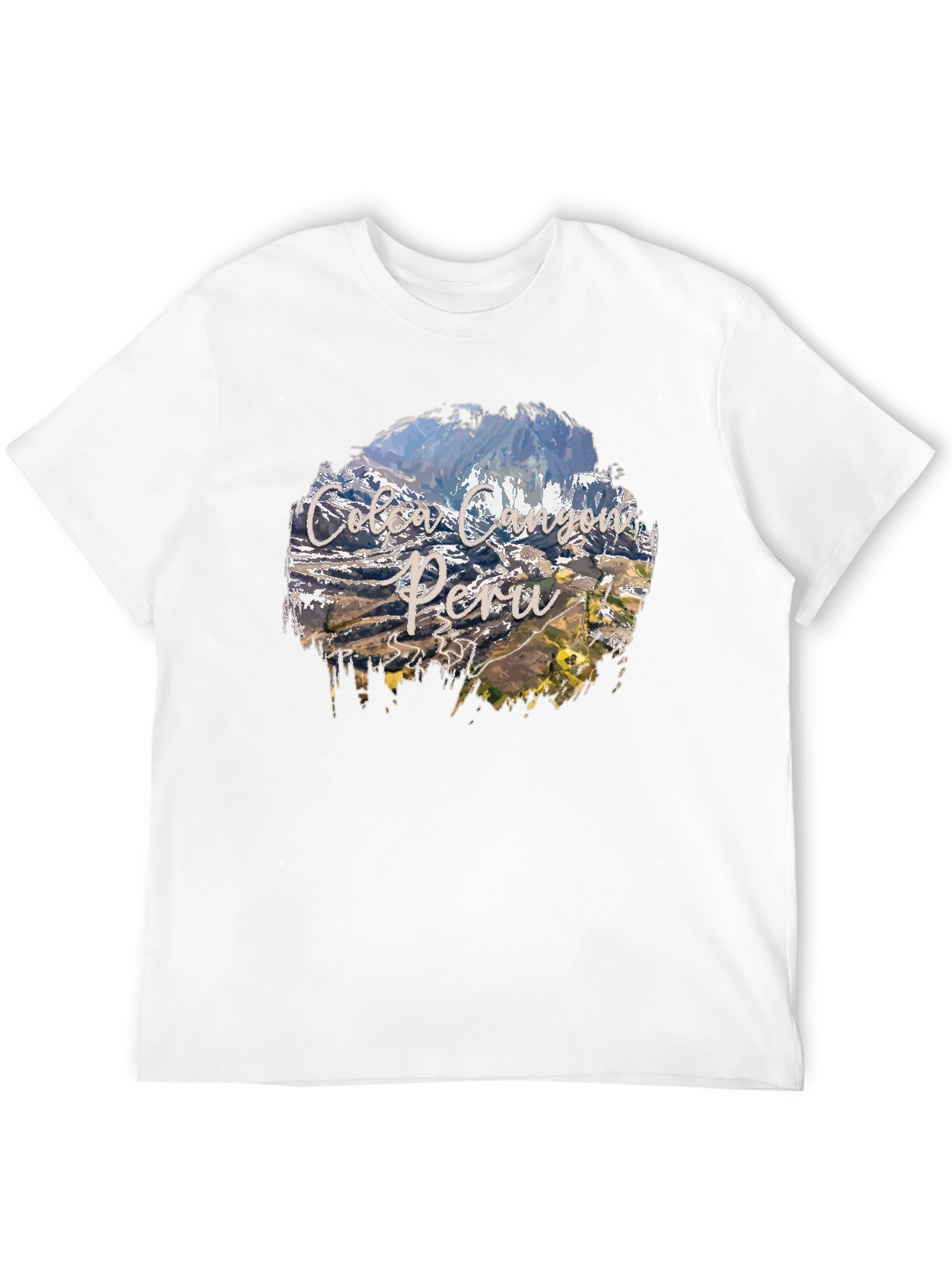 Colca Canyon Peru Black Graphic T-Shirt