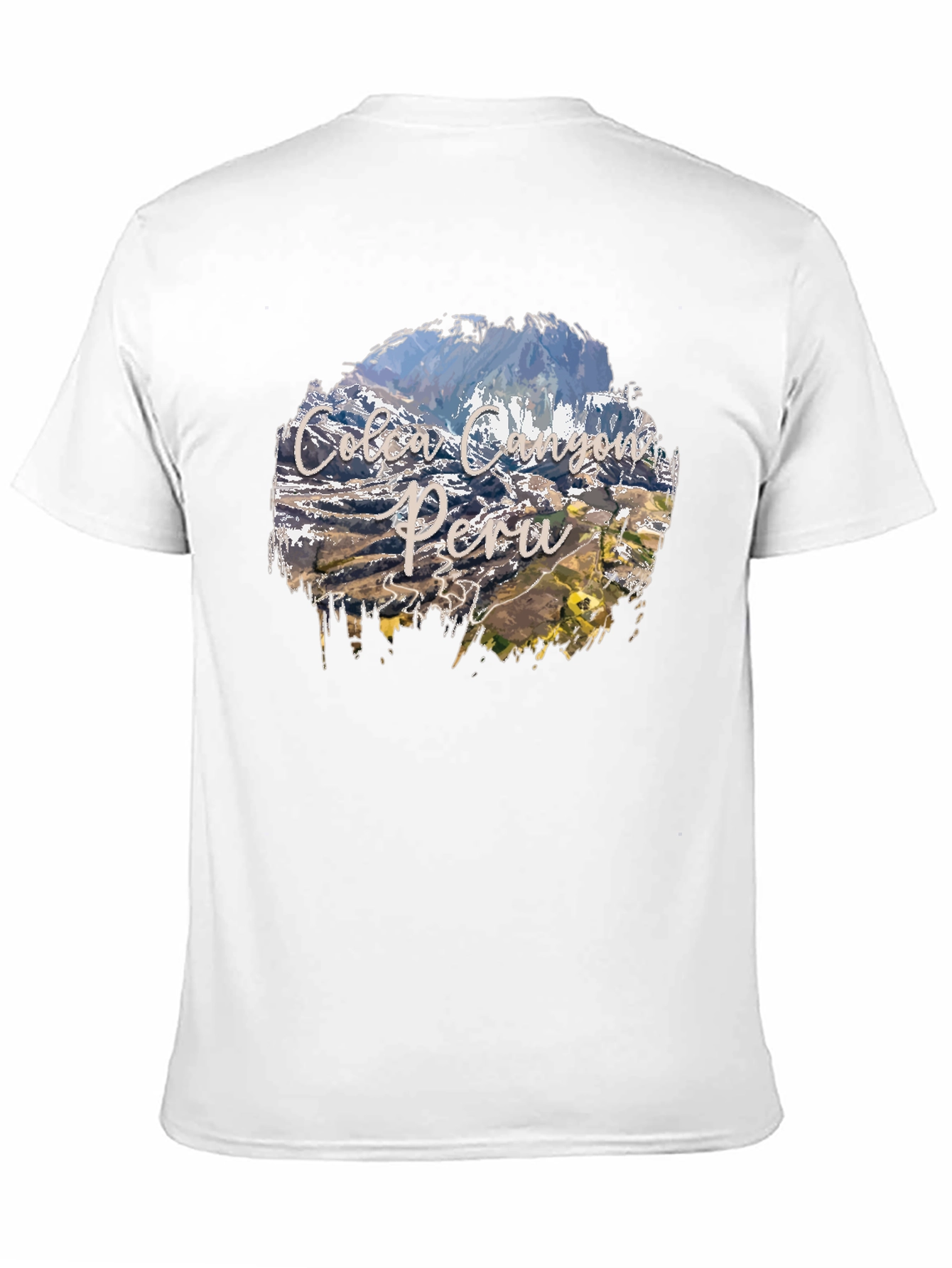 Colca Canyon Peru Black Graphic T-Shirt