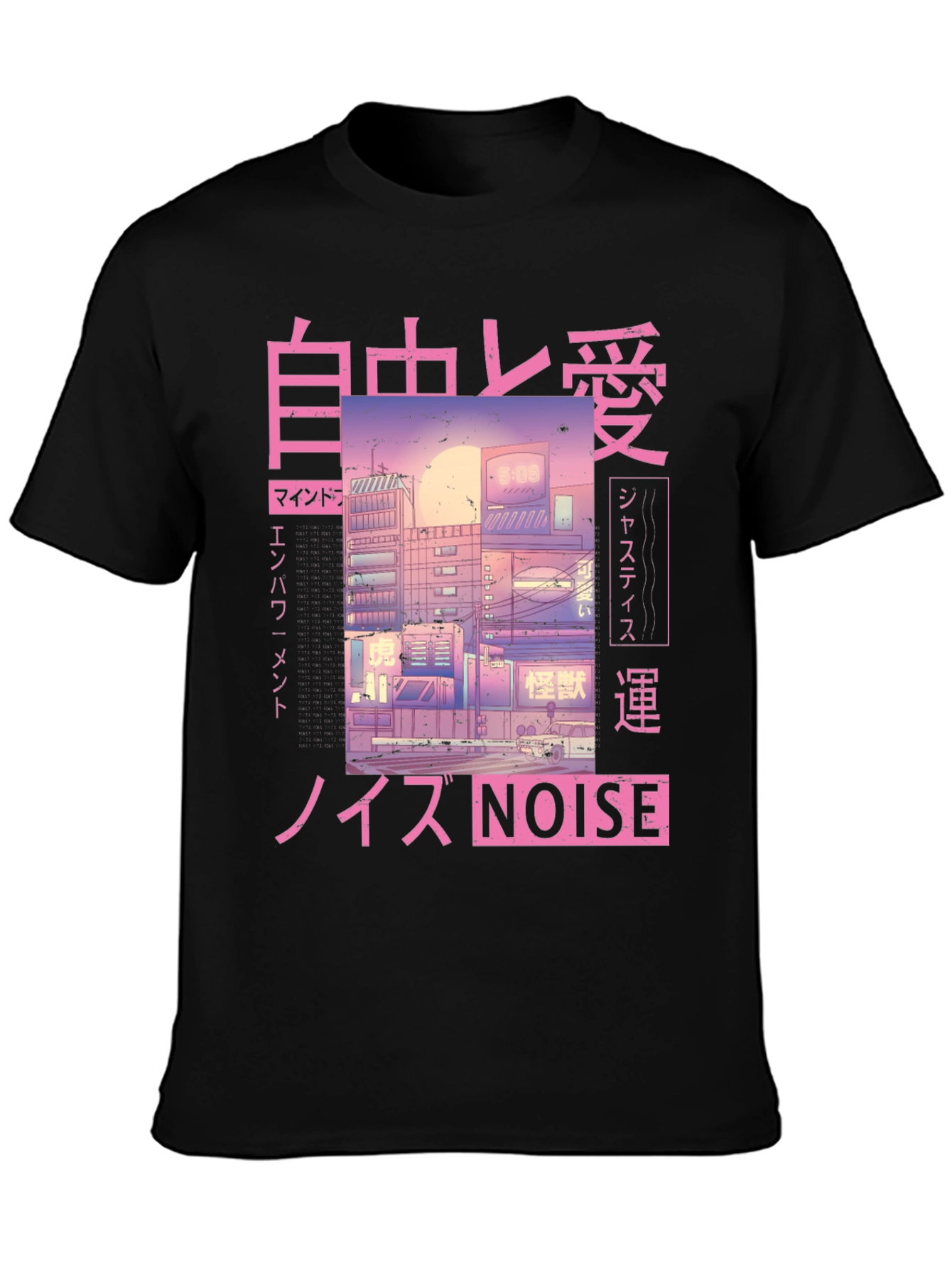 Anime Cityscape Graphic Tee