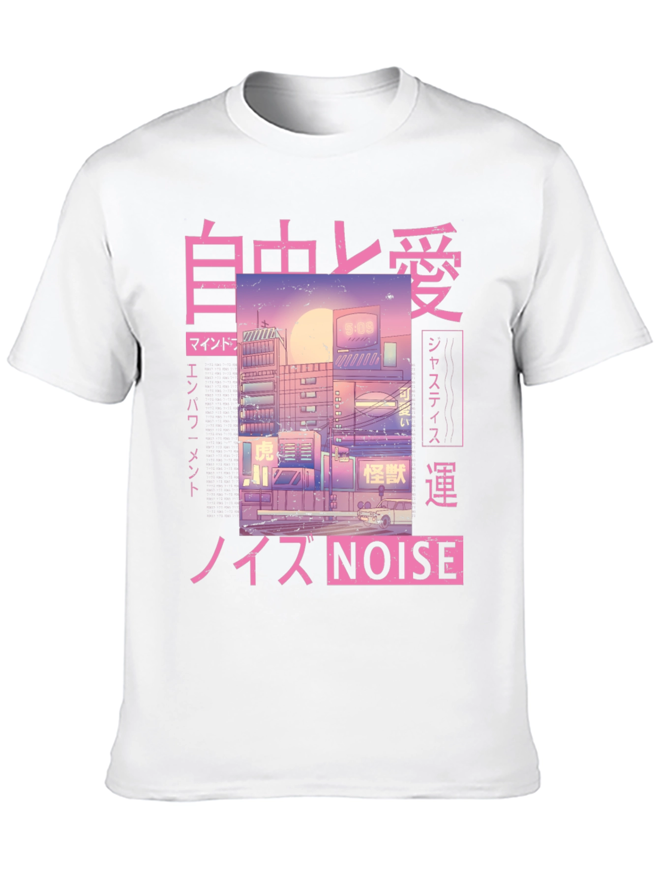 Anime Cityscape Graphic Tee