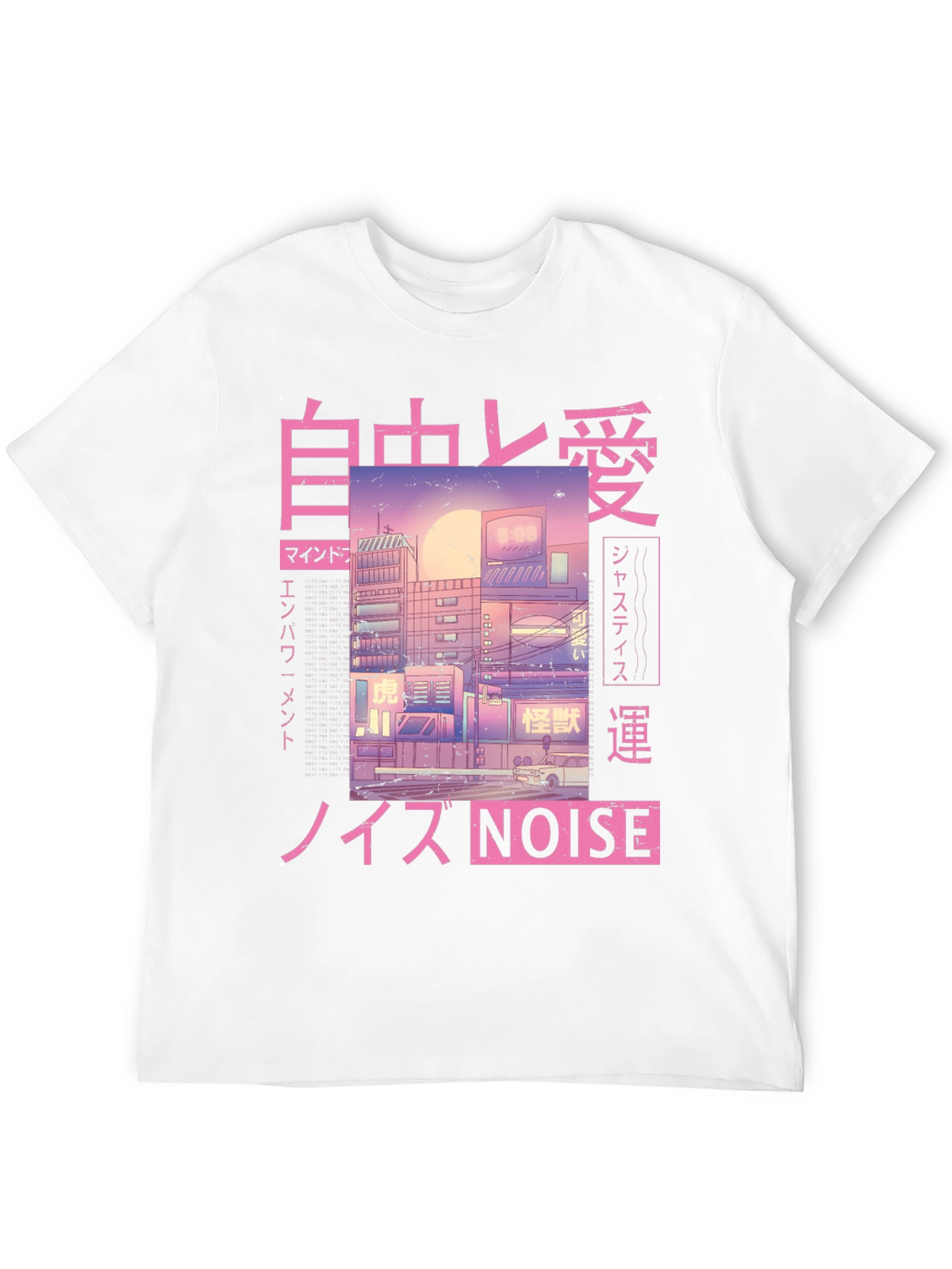 Anime Cityscape Graphic Tee