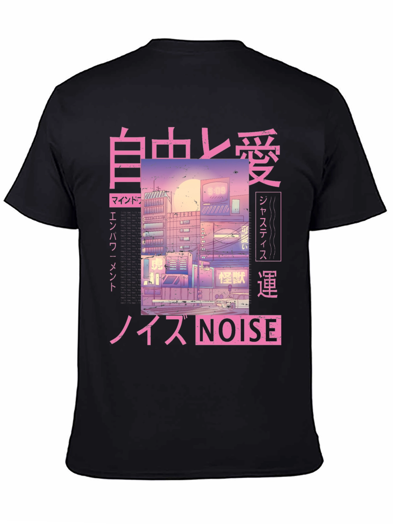Anime Cityscape Graphic Tee
