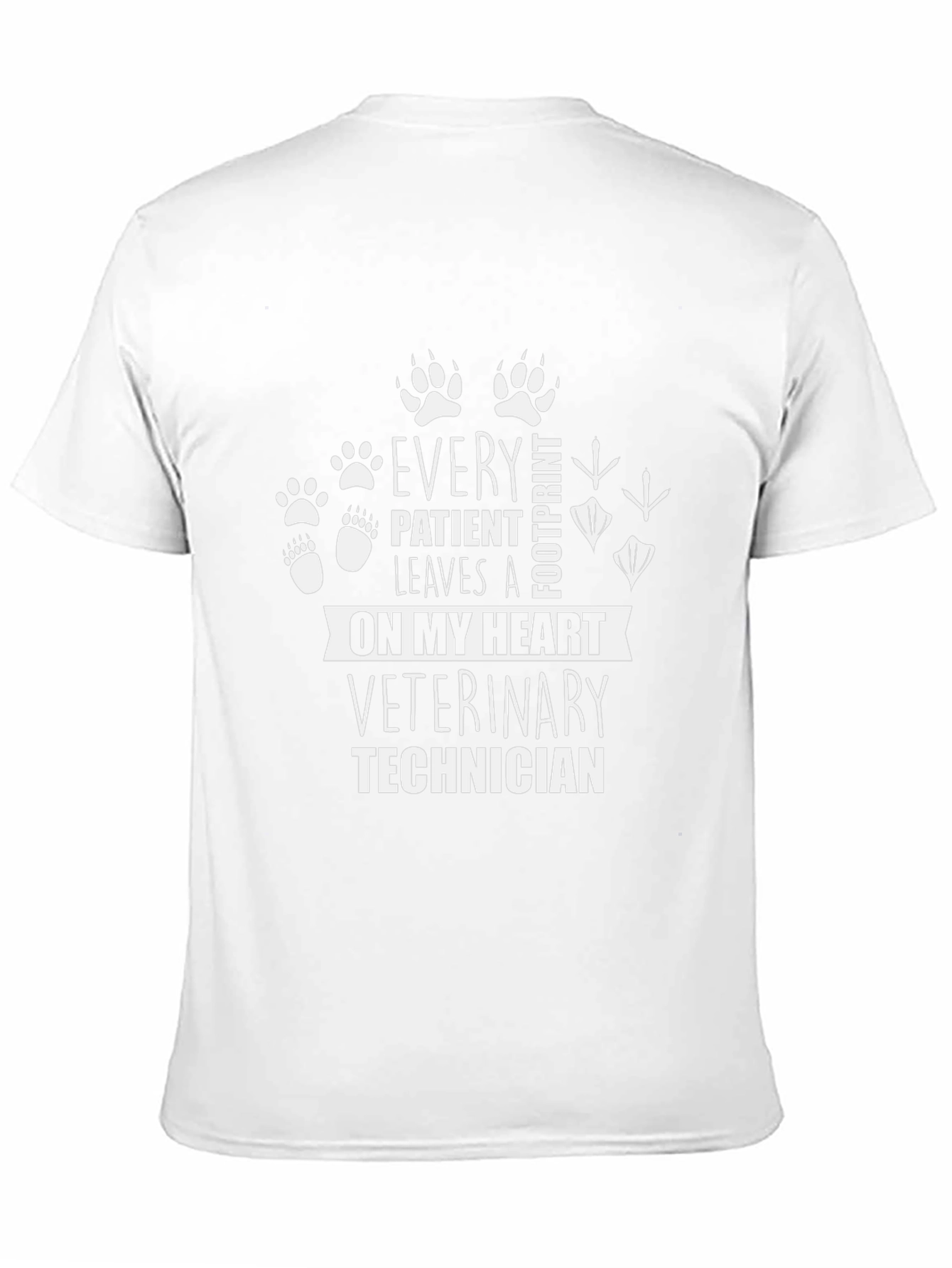 Veterinary Technician Paw Print T-Shirt