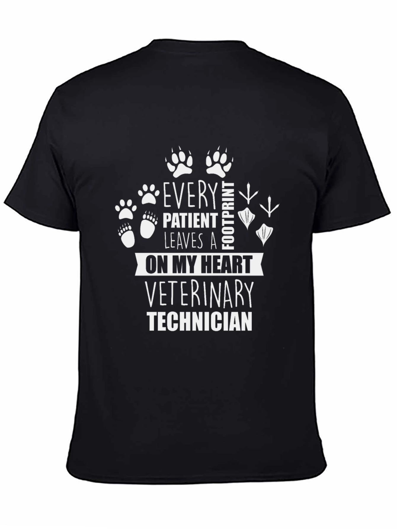 Veterinary Technician Paw Print T-Shirt
