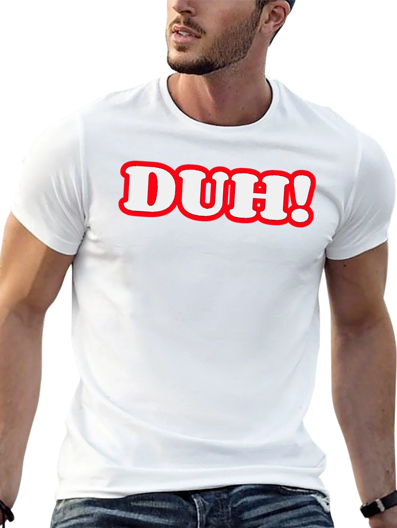 Duh! Graphic Print T-Shirt
