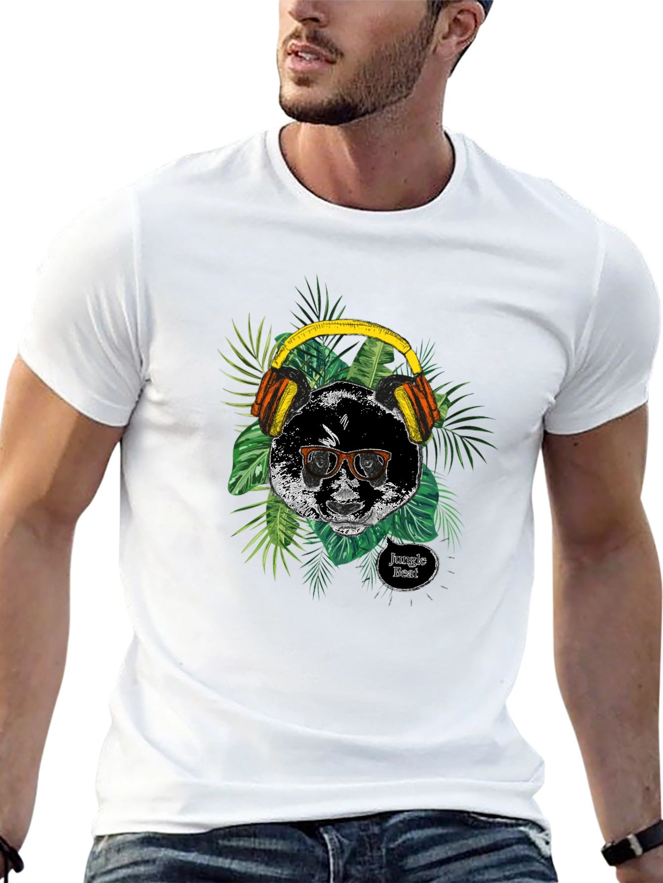 Jungle Beat Panda Graphic Tee