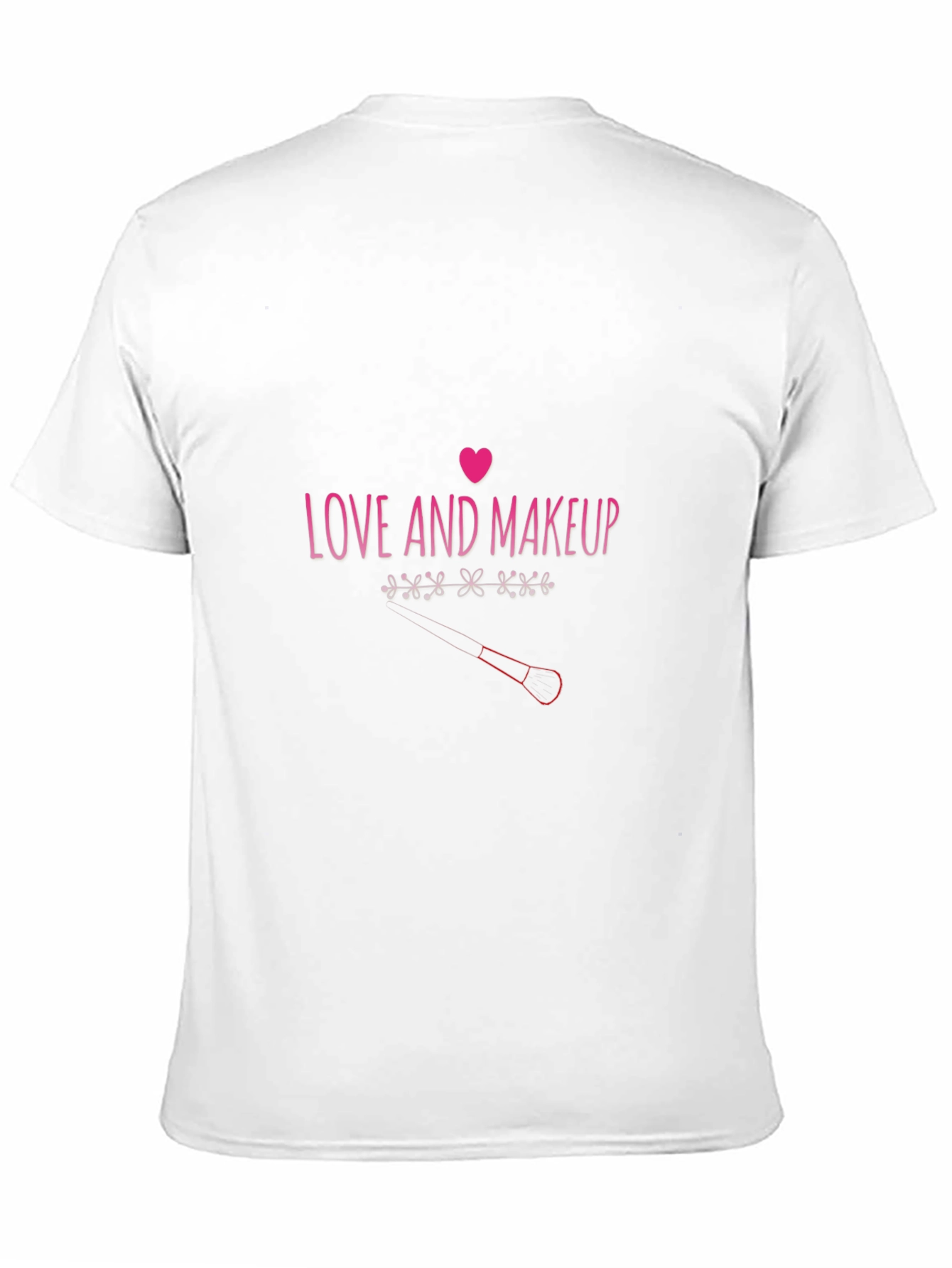 Love Makeup Tee - Pink Graphic Print