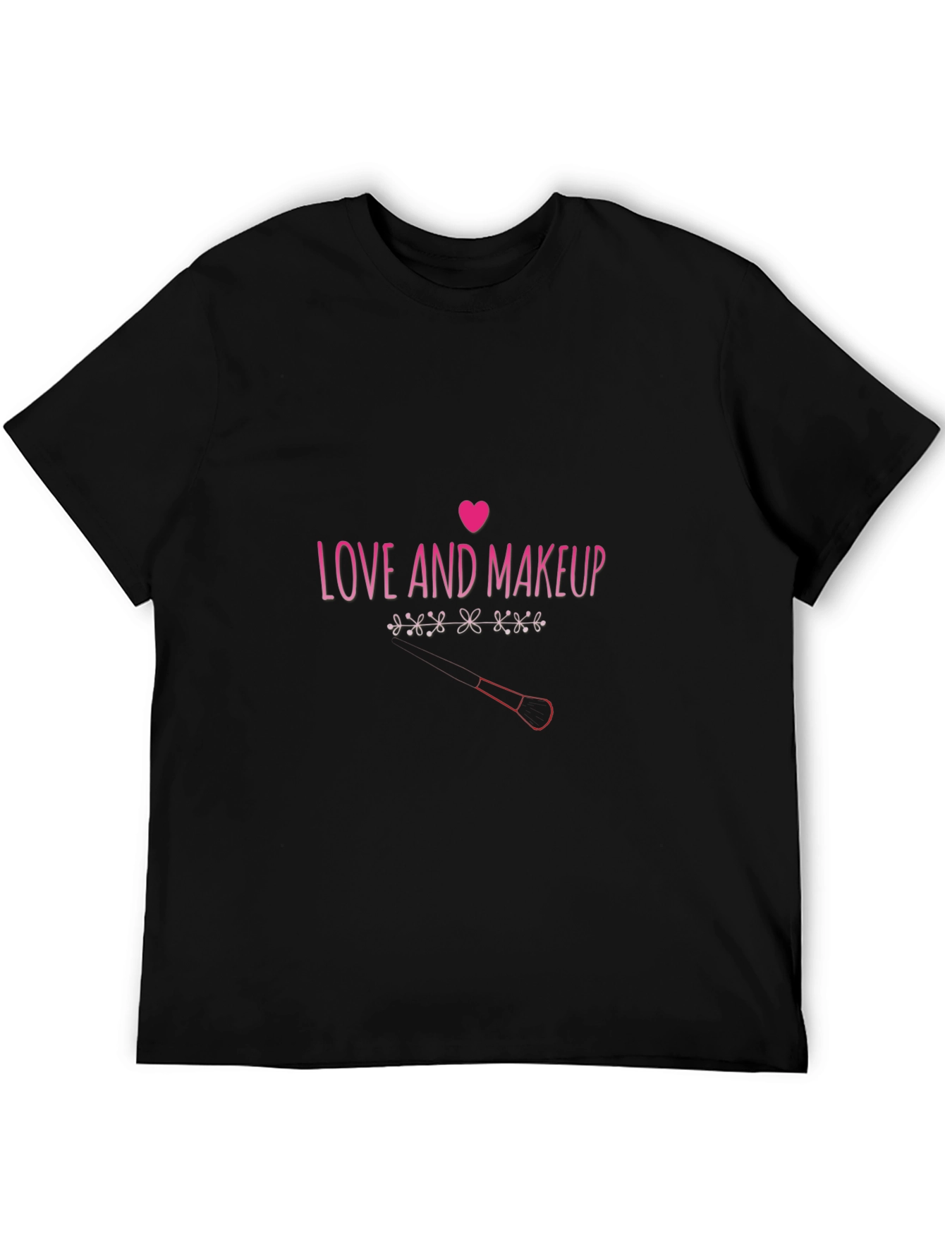 Love Makeup Tee - Pink Graphic Print