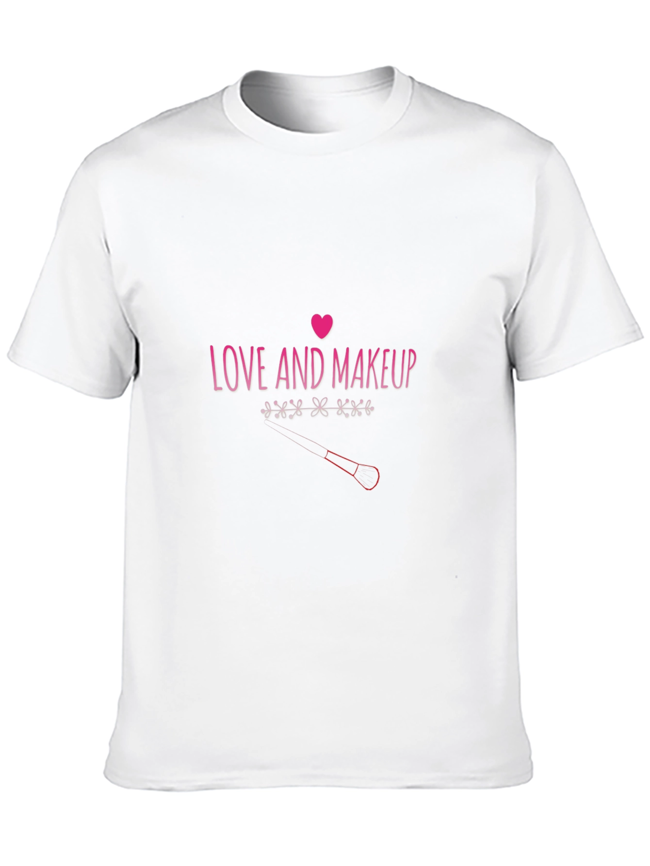 Love Makeup Tee - Pink Graphic Print