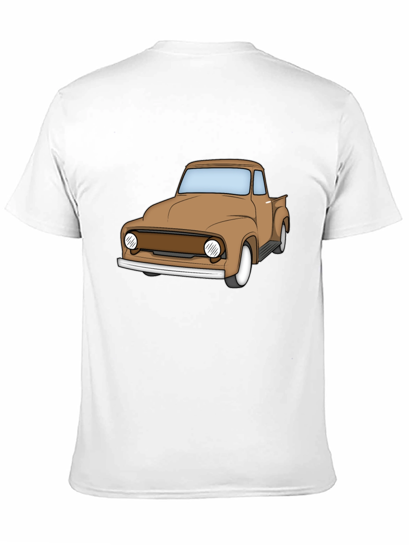 Classic Truck Graphic Tee - Black Cotton T-Shirt