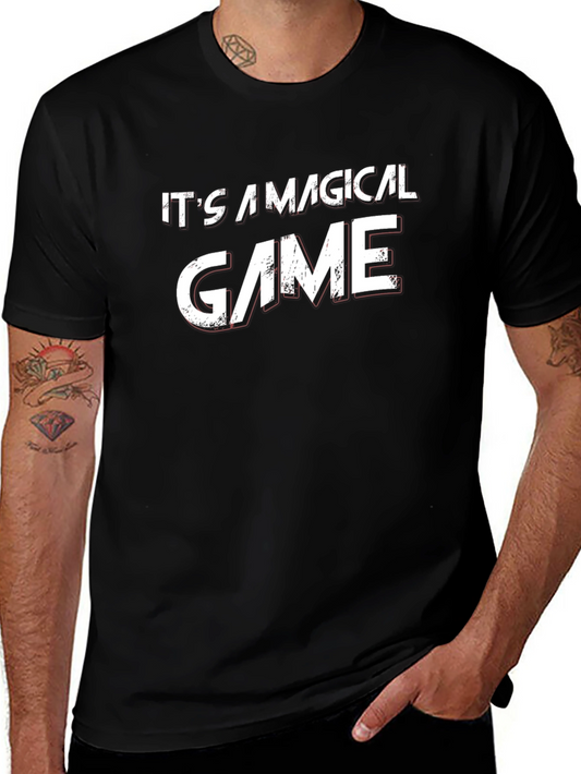 Magical Game Black Graphic Tee Shirt