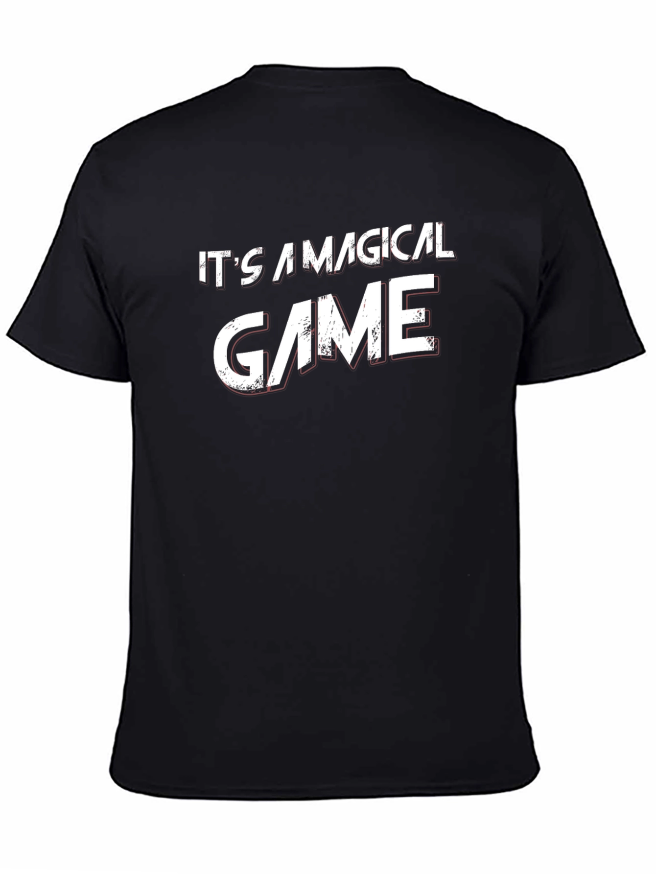 Magical Game Black Graphic Tee Shirt