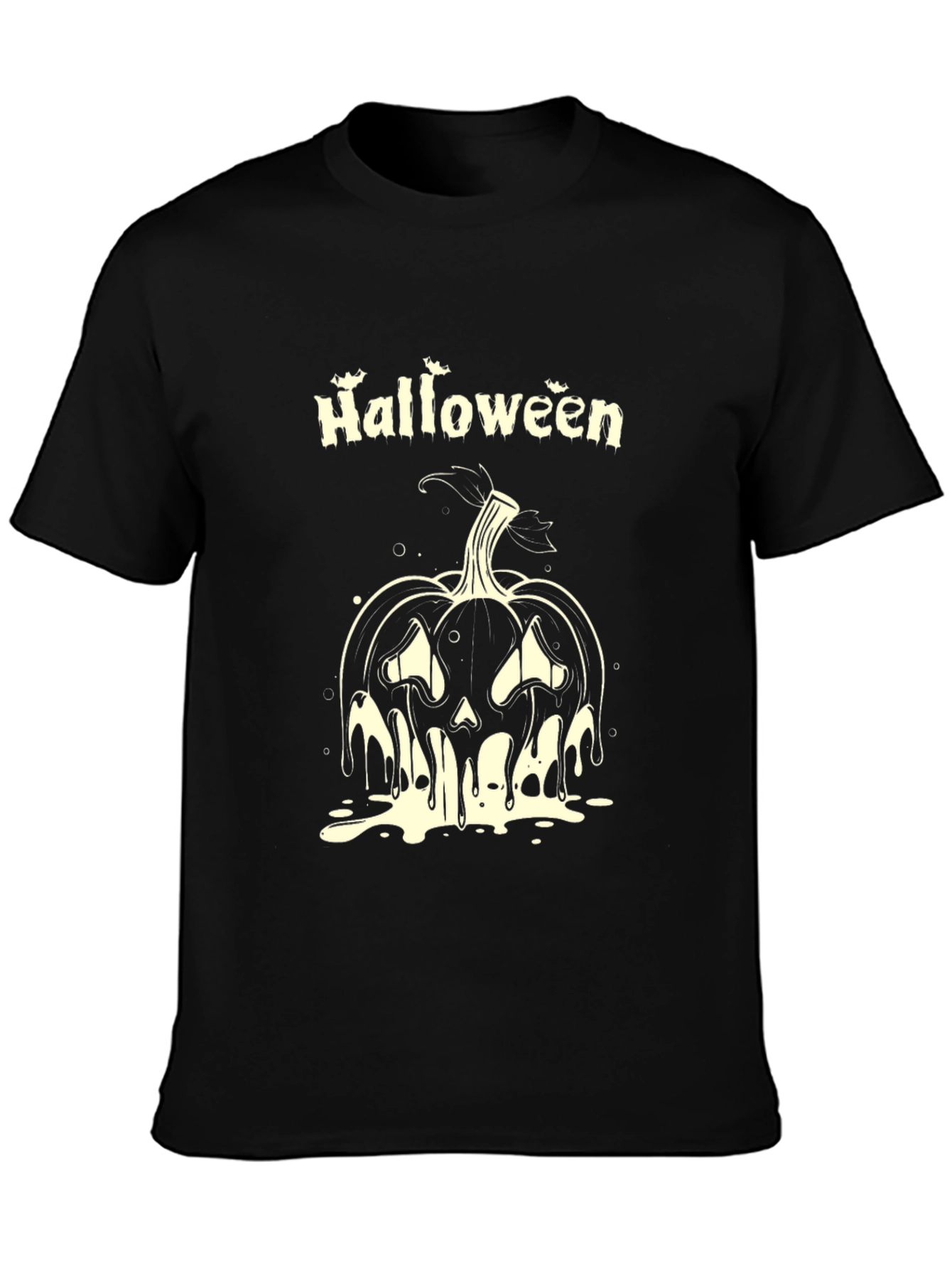 Halloween Pumpkin Black T-Shirt