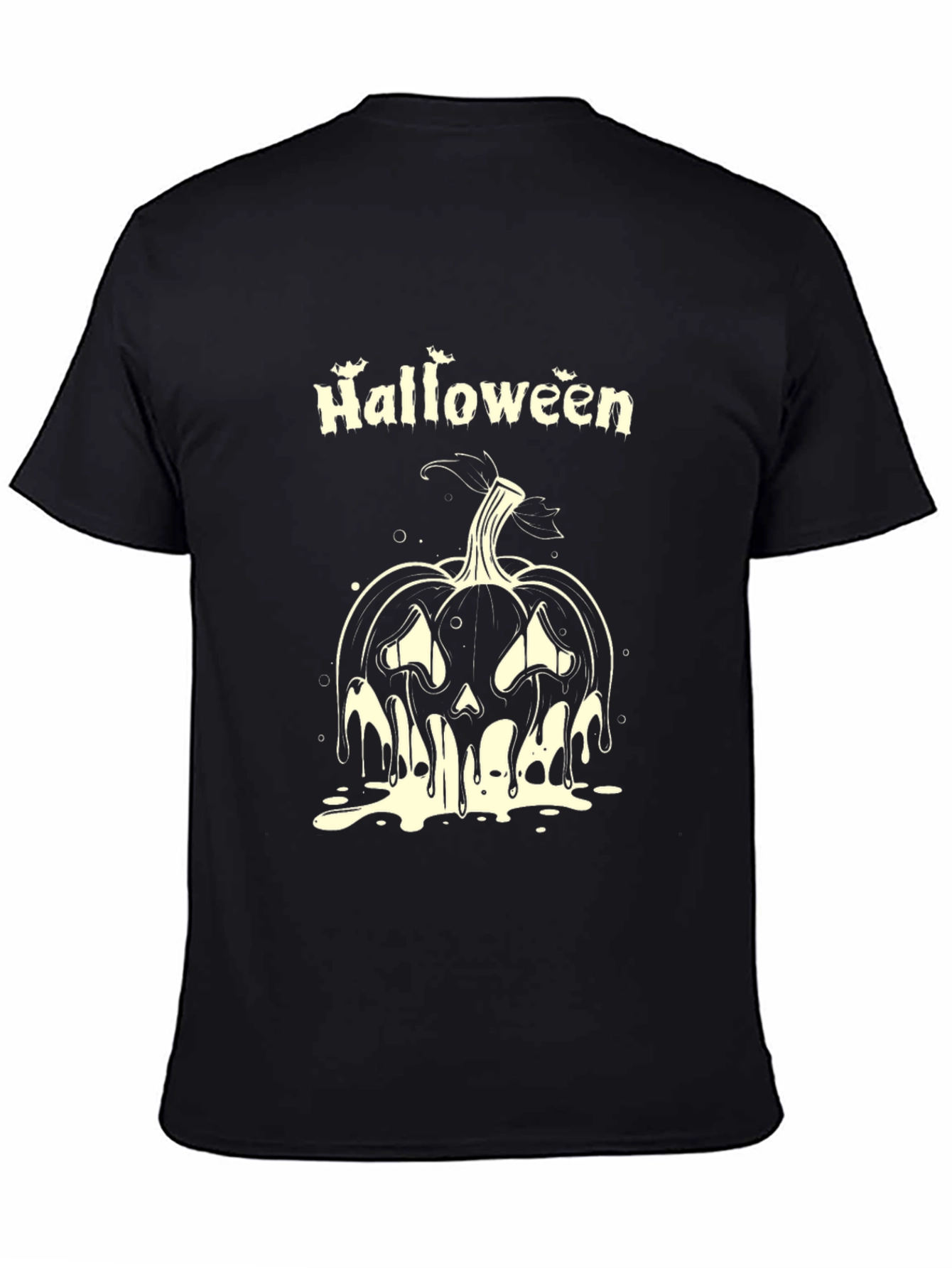 Halloween Pumpkin Black T-Shirt
