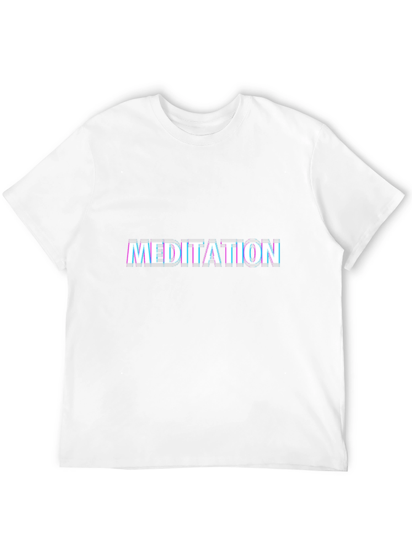Meditation Glitch T-Shirt - Trendy Graphic Tee