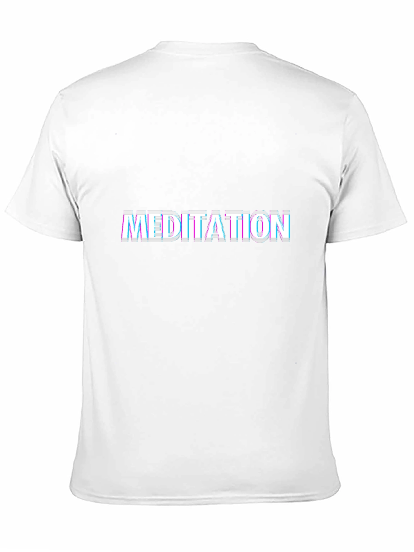 Meditation Glitch T-Shirt - Trendy Graphic Tee