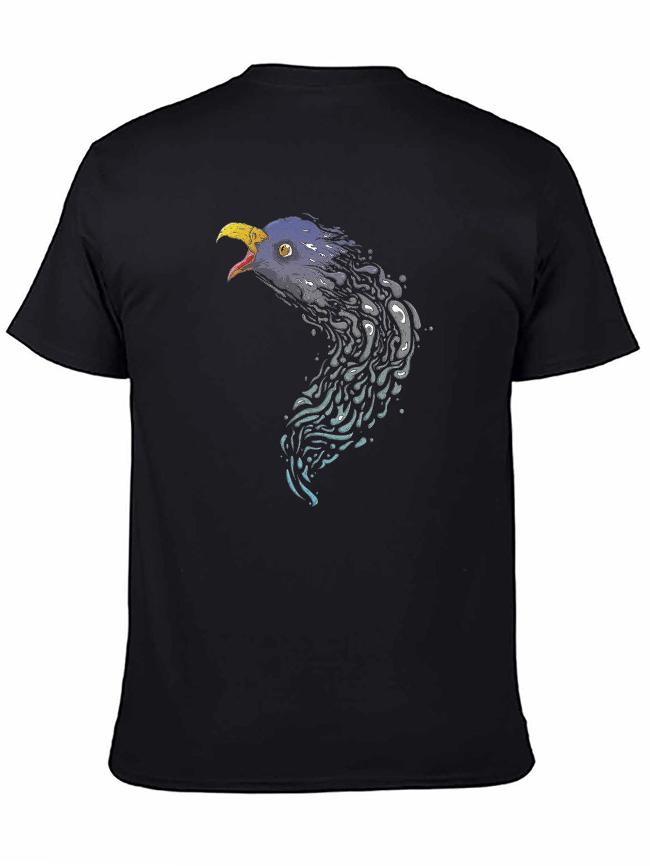 Eagle Head Graphic Black T-Shirt