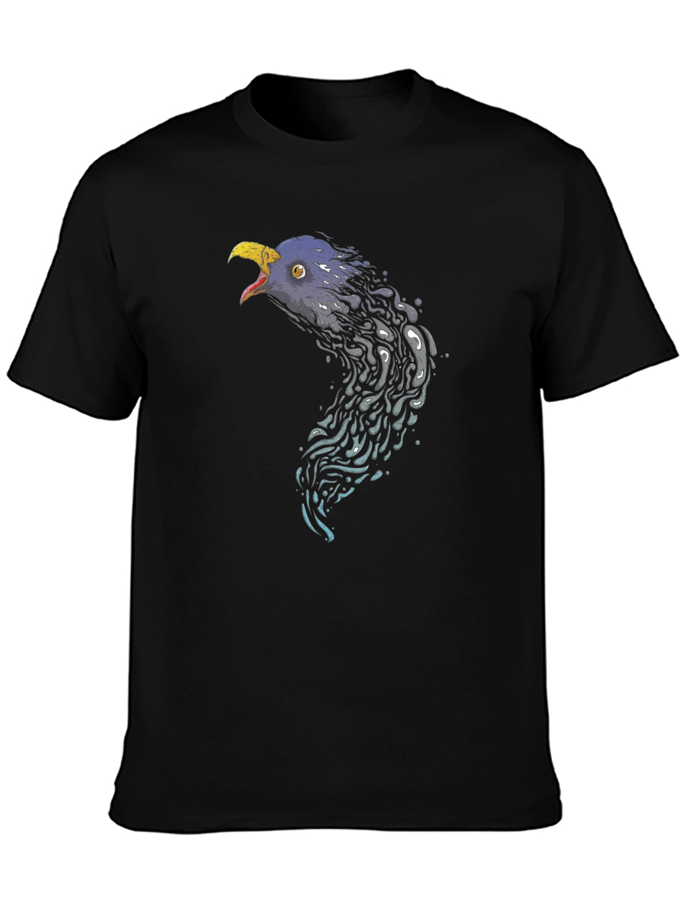 Eagle Head Graphic Black T-Shirt