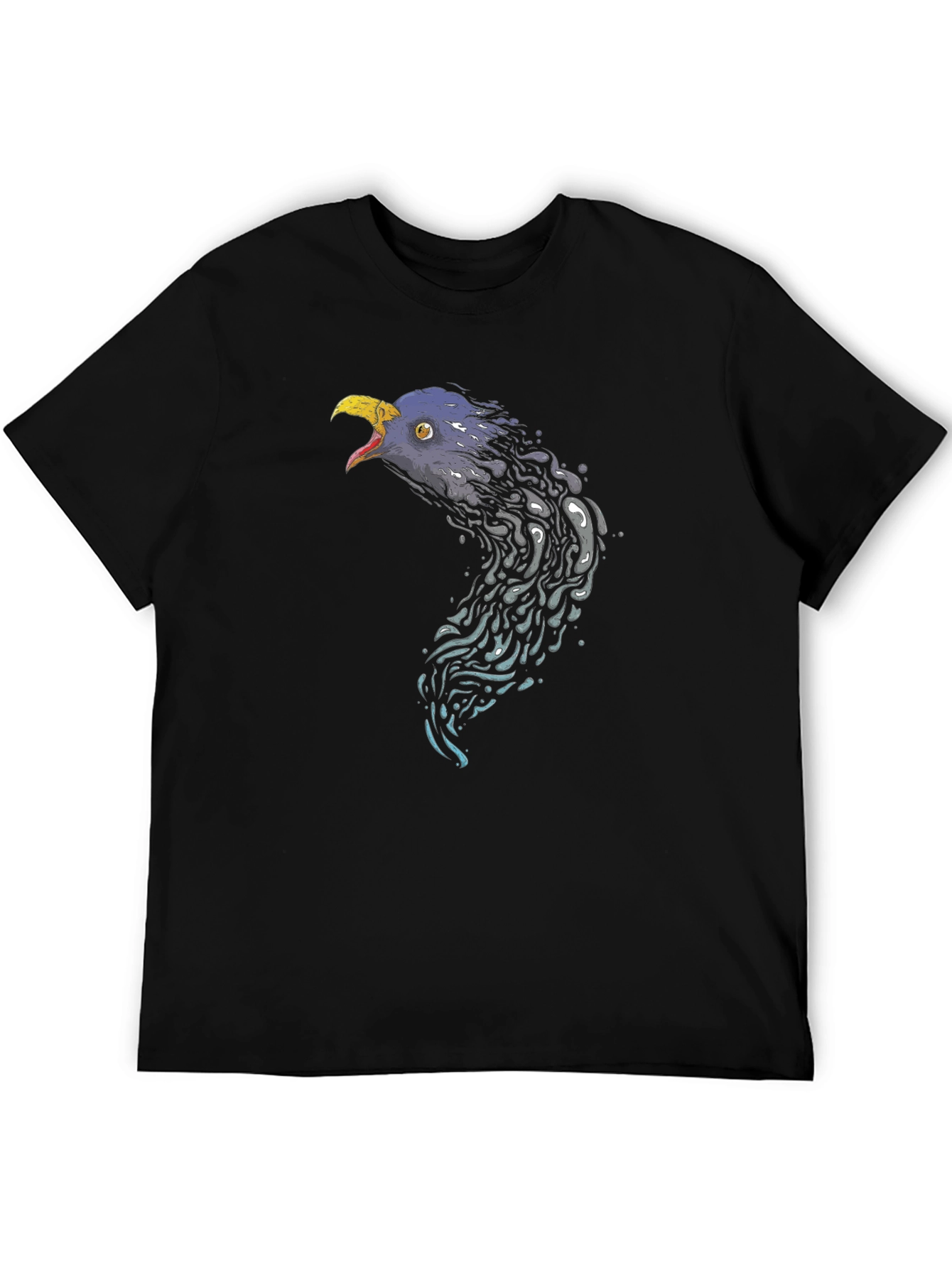Eagle Head Graphic Black T-Shirt