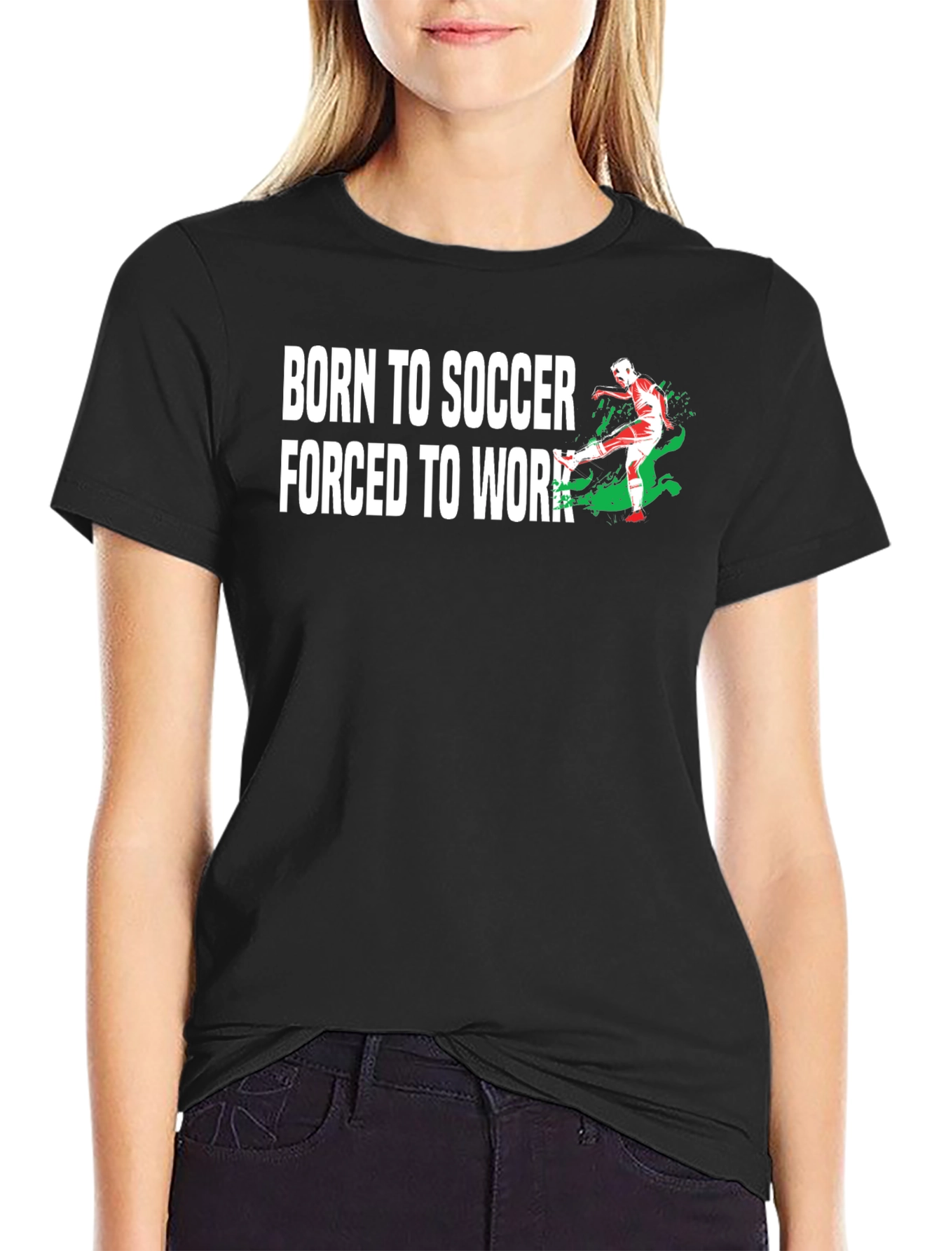 Born to Soccer T-Shirt - Novelty Graphic Tee