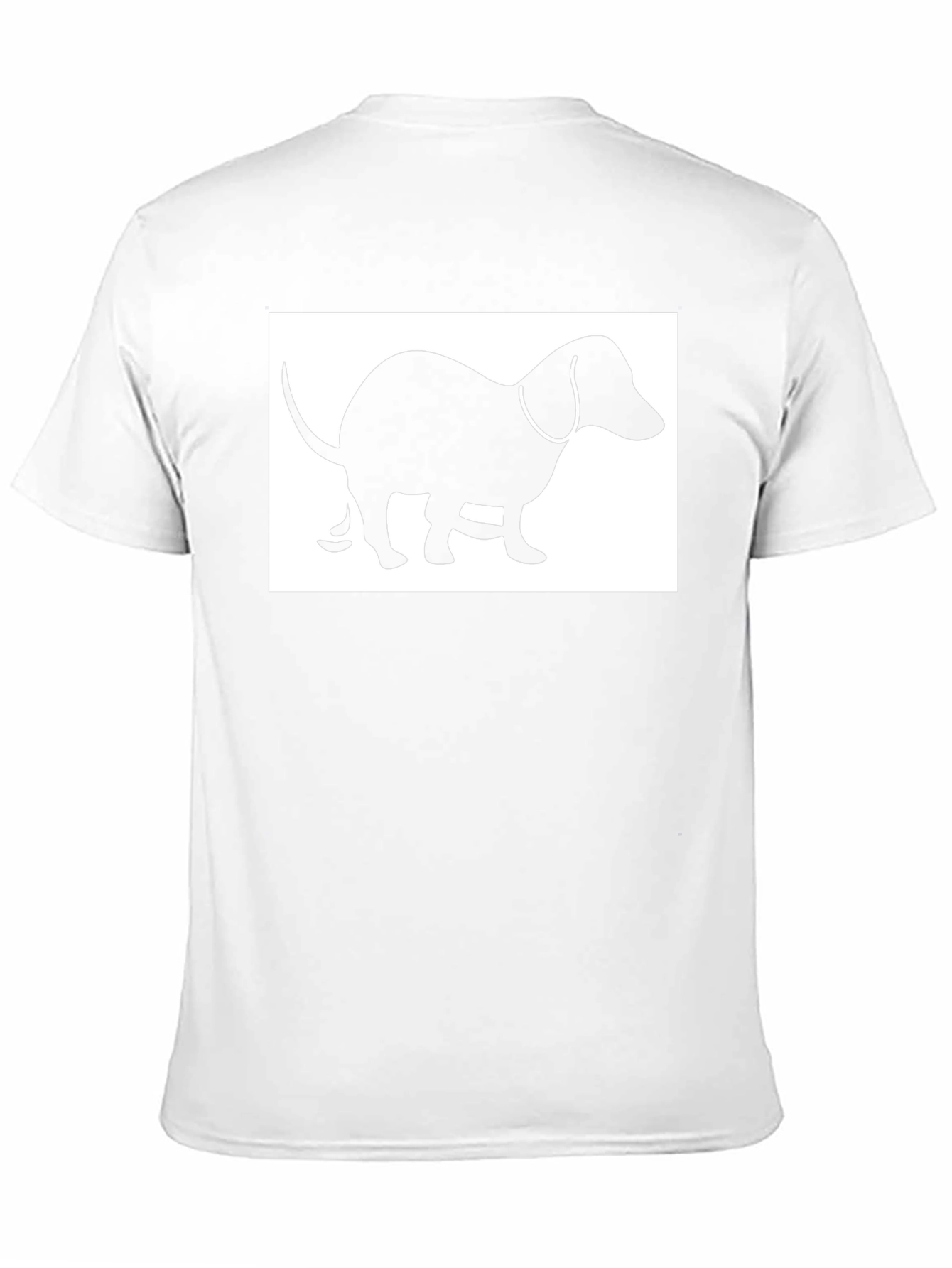 Dachshund Humor Tee - Pooping Dog Silhouette T-Shirt