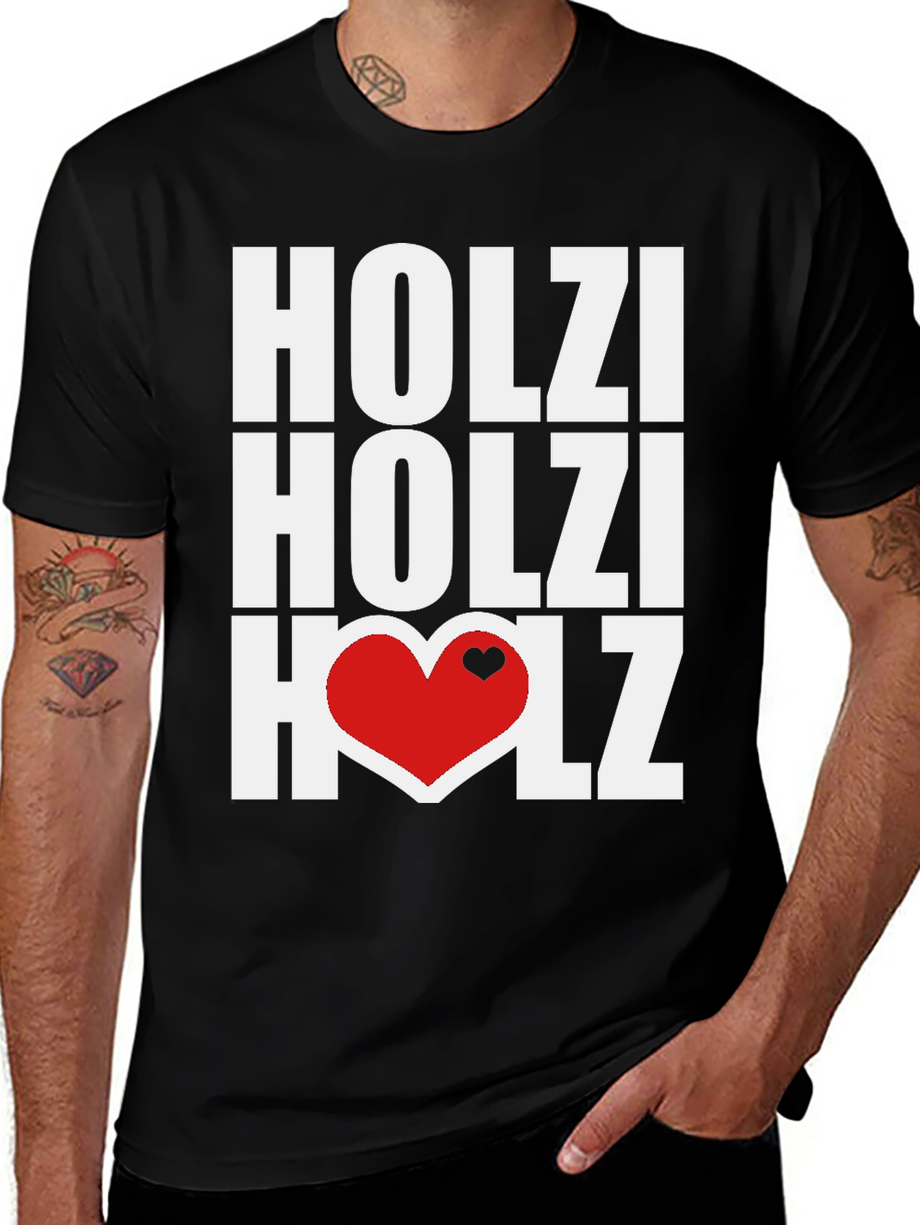 Holzi Love Heart Graphic T-Shirt