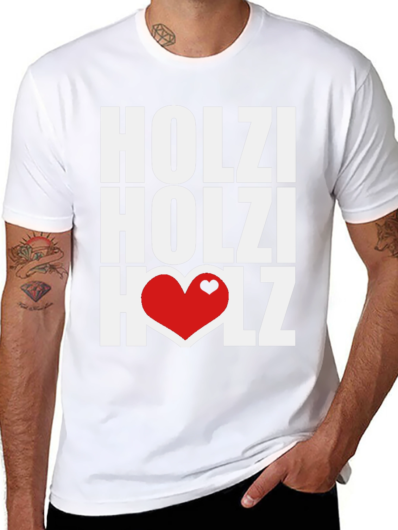 Holzi Love Heart Graphic T-Shirt