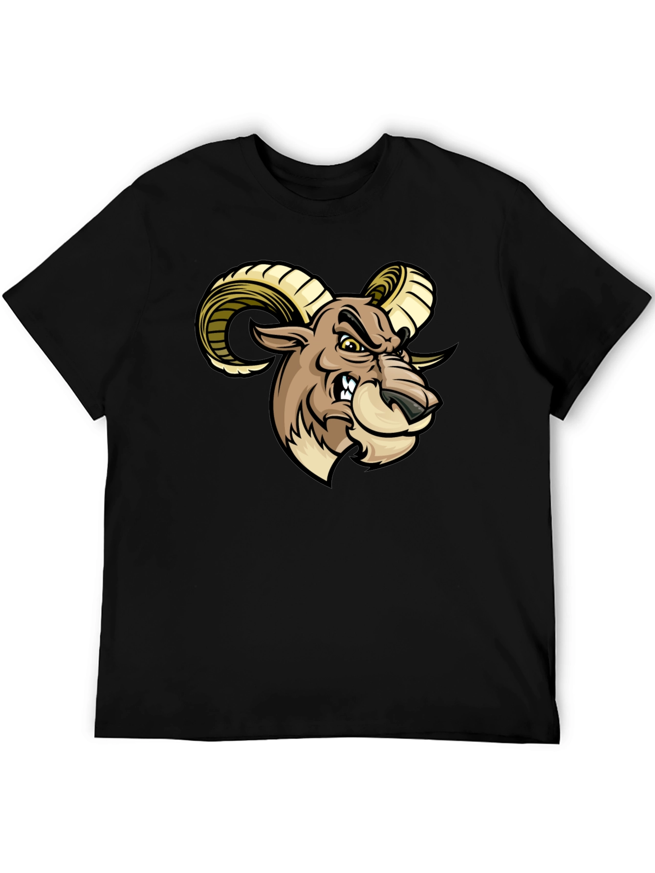 Raging Ram Graphic Tee - Bold Black T-Shirt