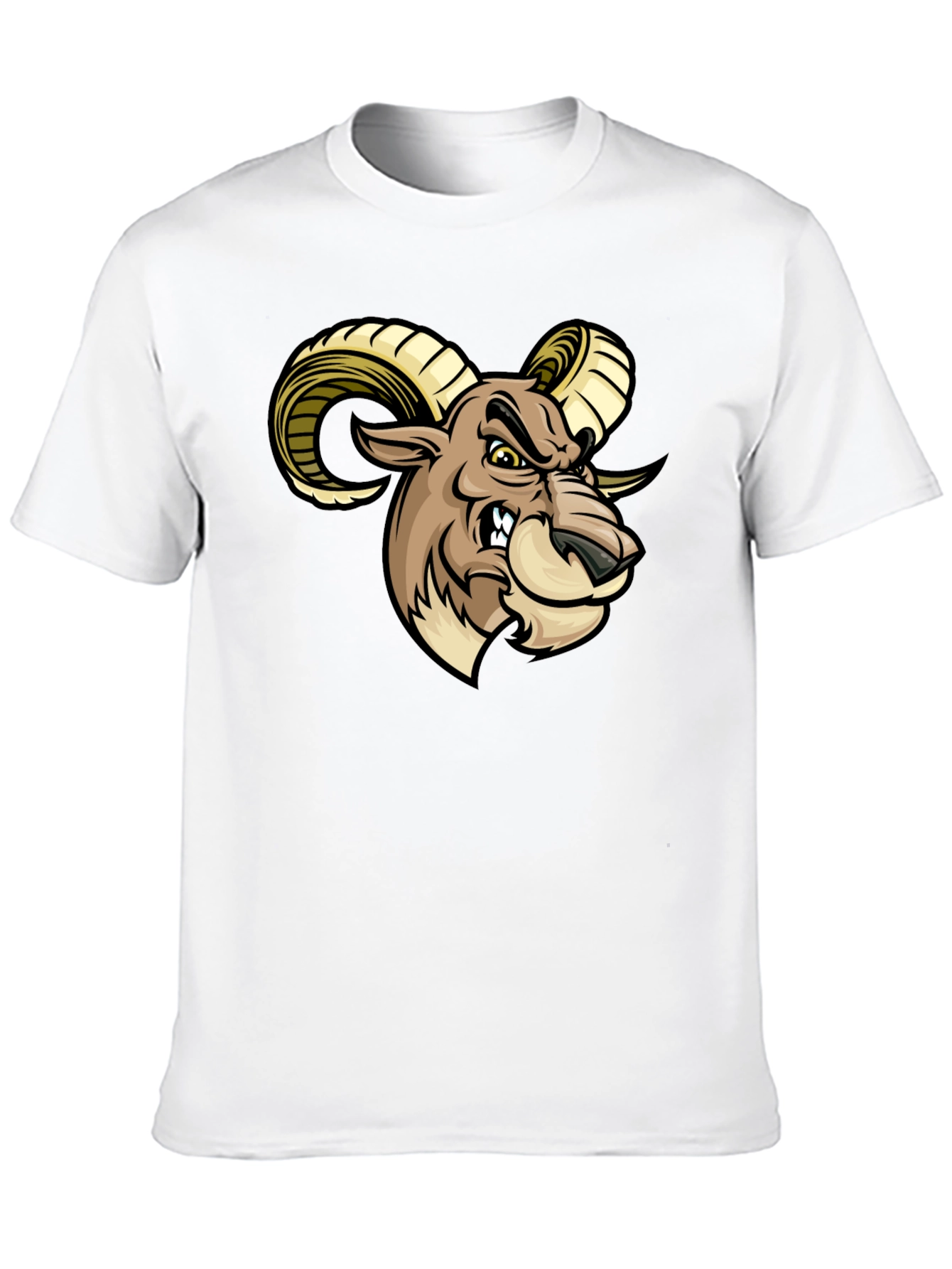 Raging Ram Graphic Tee - Bold Black T-Shirt
