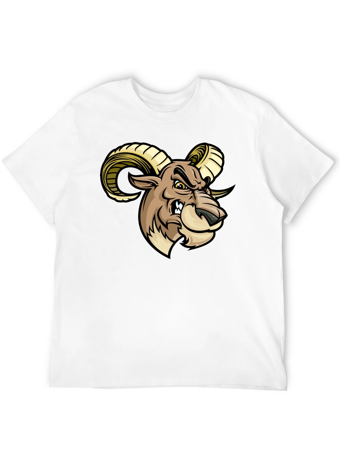 Raging Ram Graphic Tee - Bold Black T-Shirt
