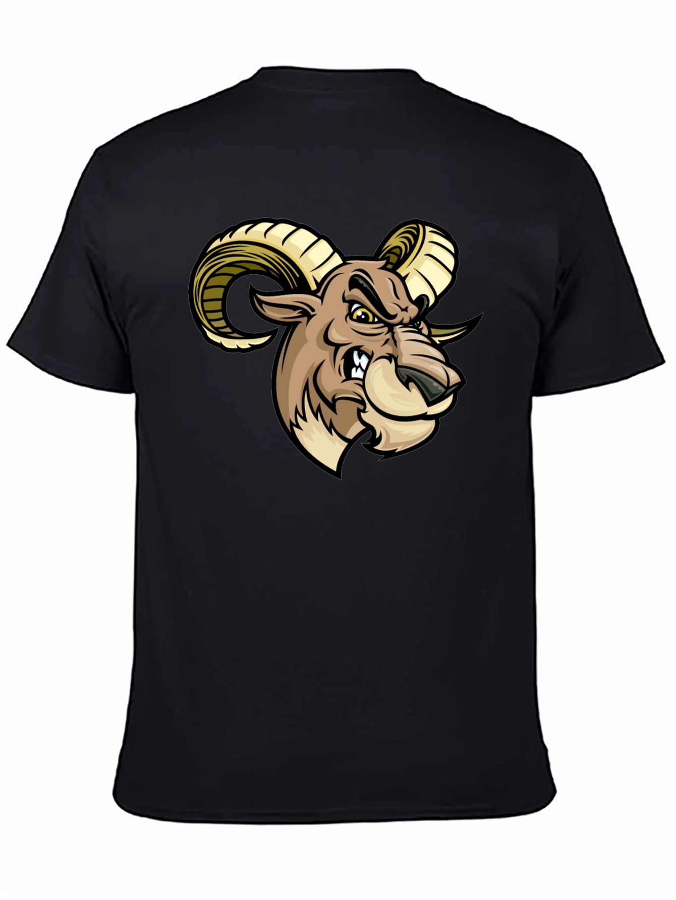 Raging Ram Graphic Tee - Bold Black T-Shirt
