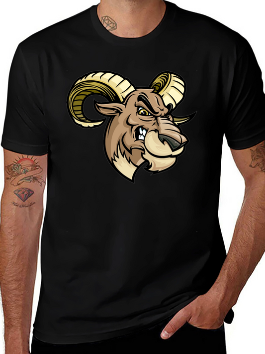 Raging Ram Graphic Tee - Bold Black T-Shirt