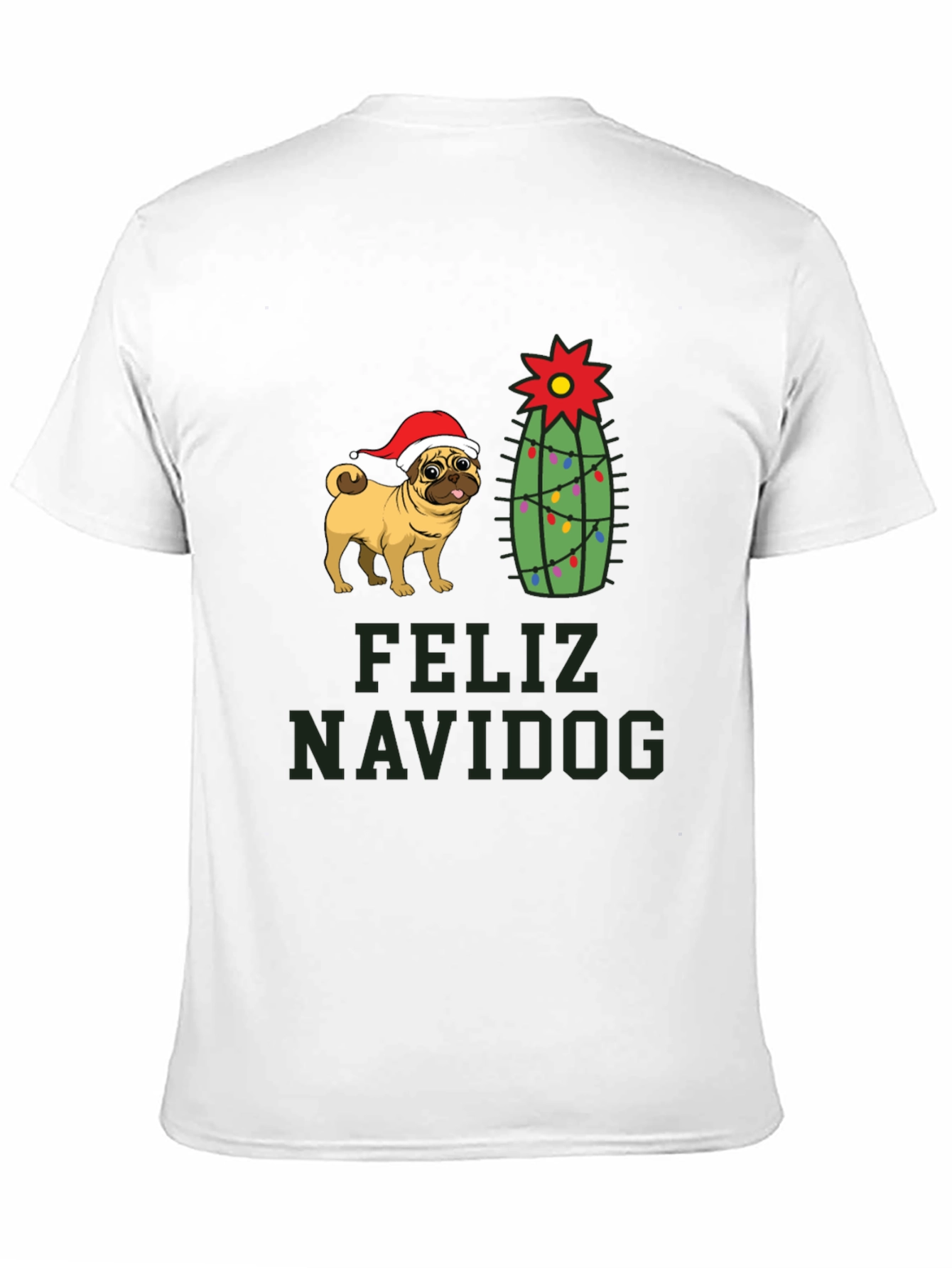 Feliz Navidog Pug Christmas T-Shirt