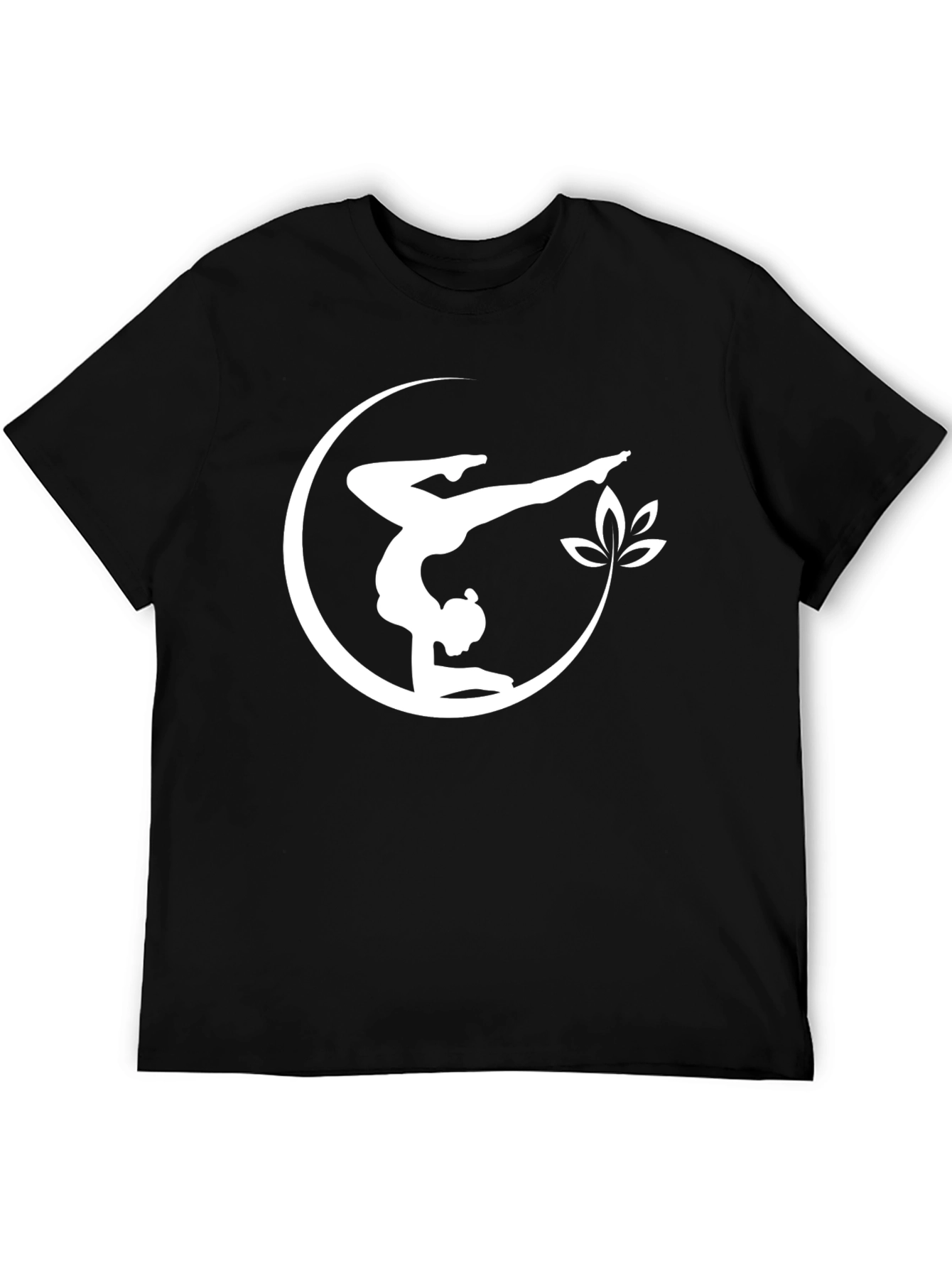 Yoga Pose Graphic T-Shirt - Black