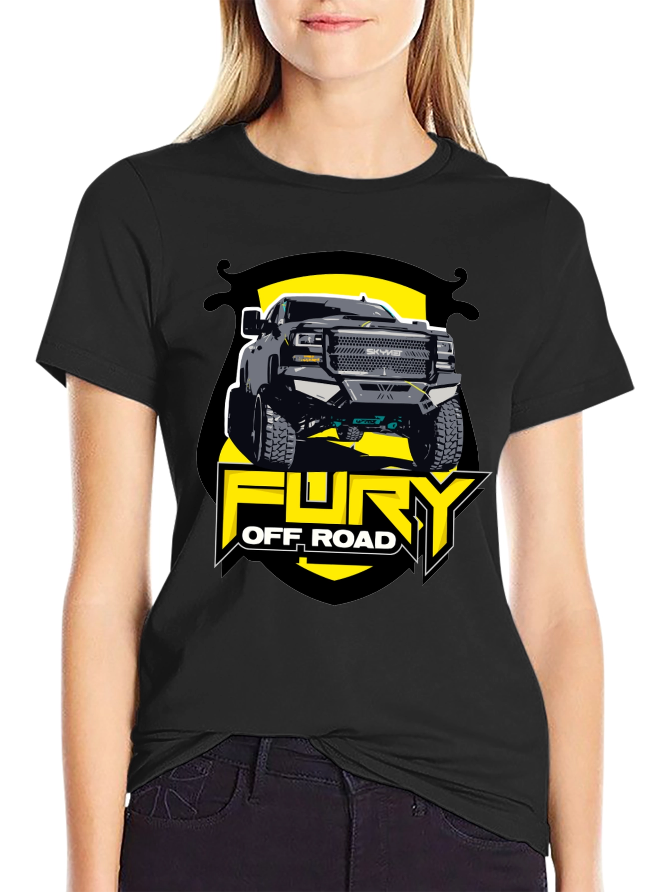 Fury Off Road Truck Graphic Tee - Black