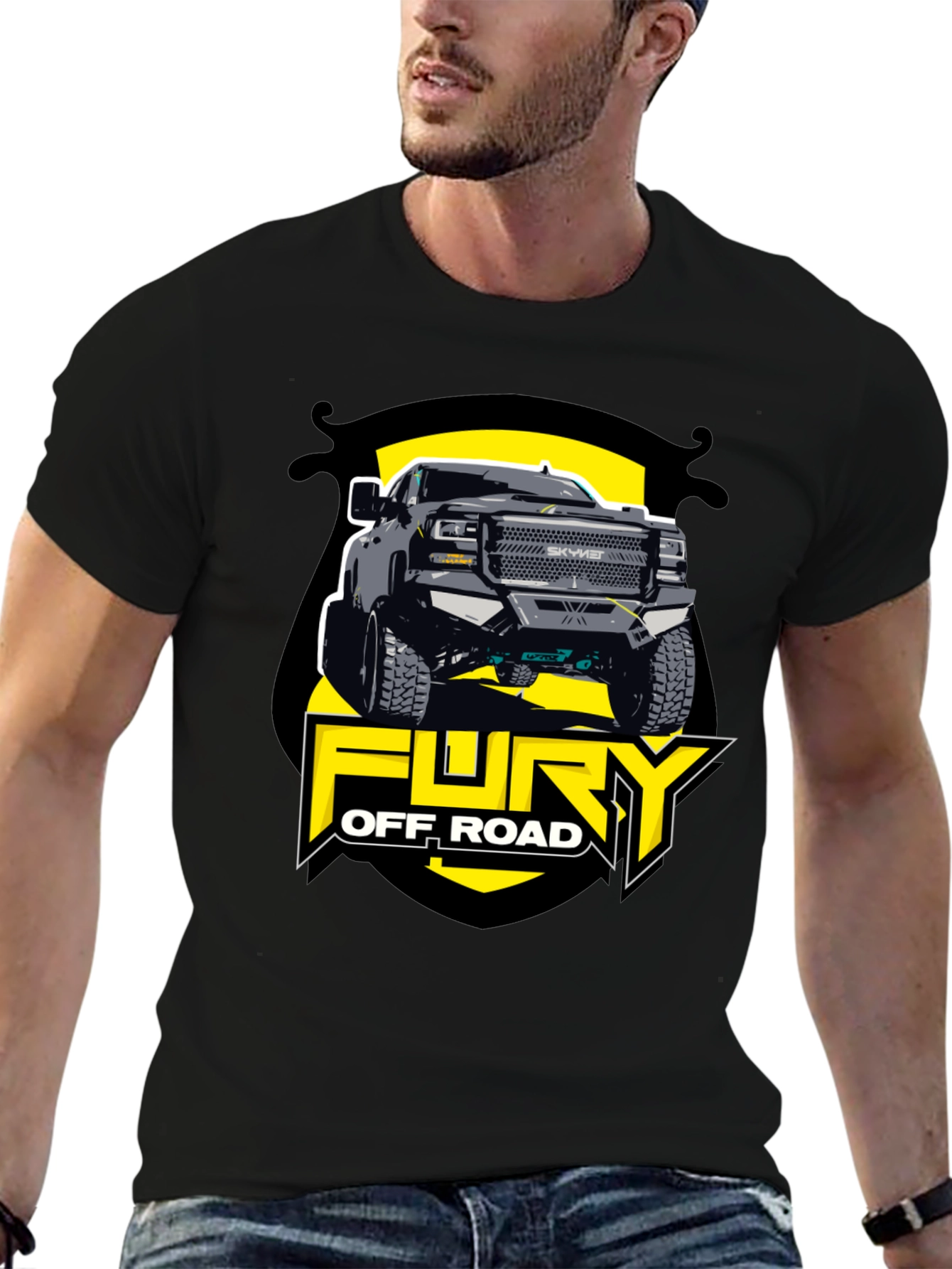 Fury Off Road Truck Graphic Tee - Black